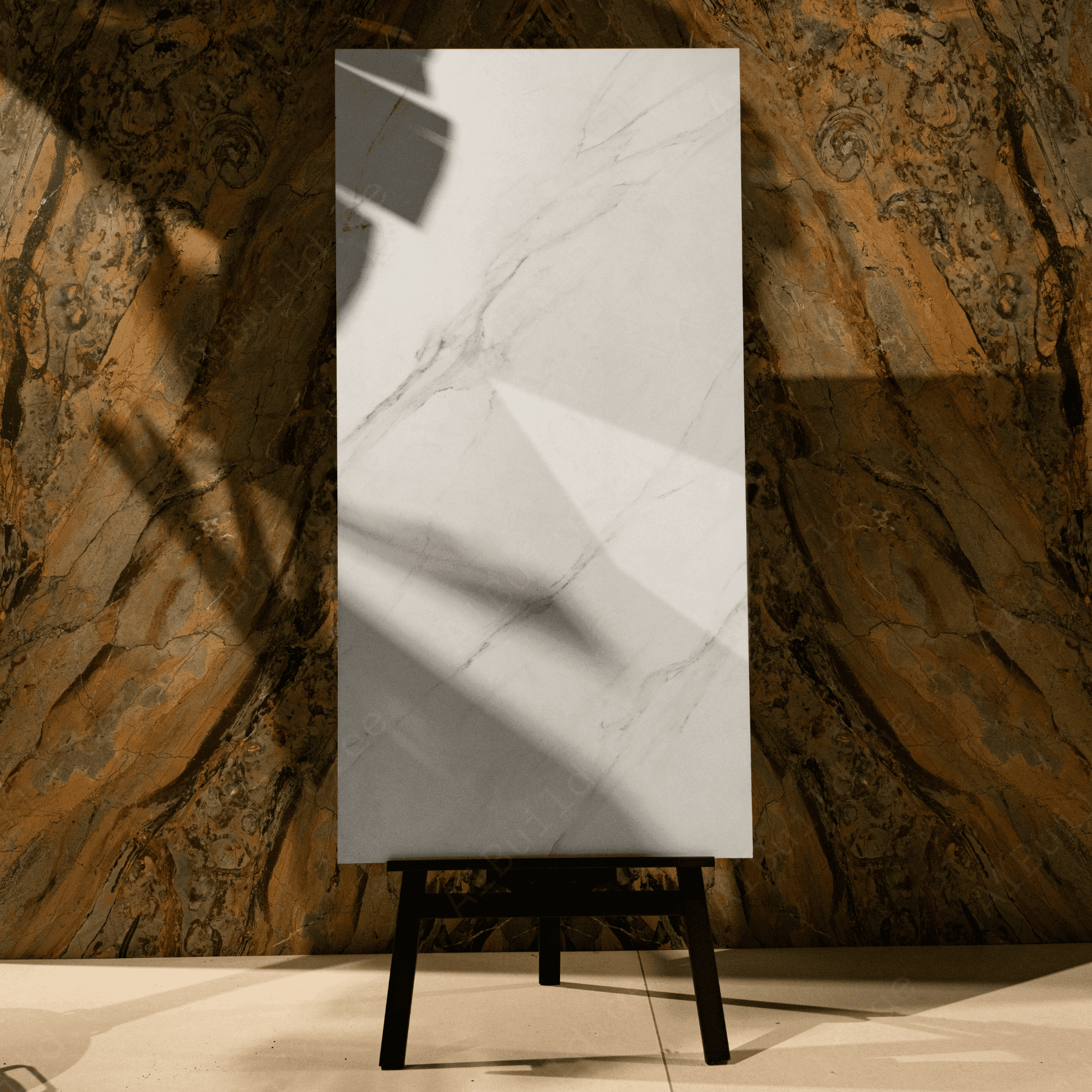 Honey Statuario tiles (60x120cm, 9mm) feature a Satin Matt finish with a luxurious white and gold marble-inspired design. Perfect for Indoor Floors and Walls, these Porcelain tiles combine timeless elegance with a smooth, refined texture. The satin matt surface adds a subtle sheen, creating a sophisticated and warm atmosphere that enhances any modern residential or commercial interior.
