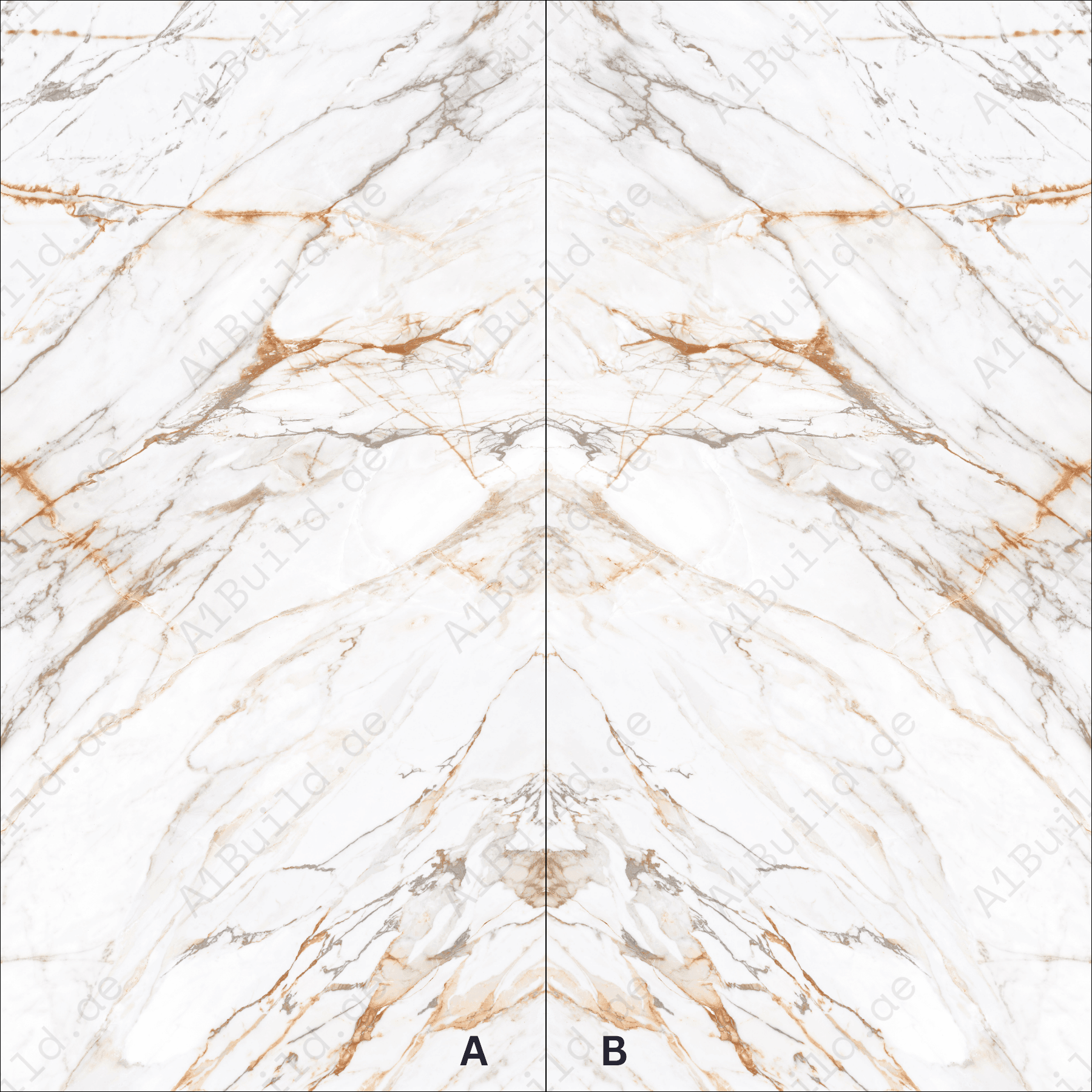 Imperial Gold High Gloss Book Match Porcelain Slabs | 120x240cm