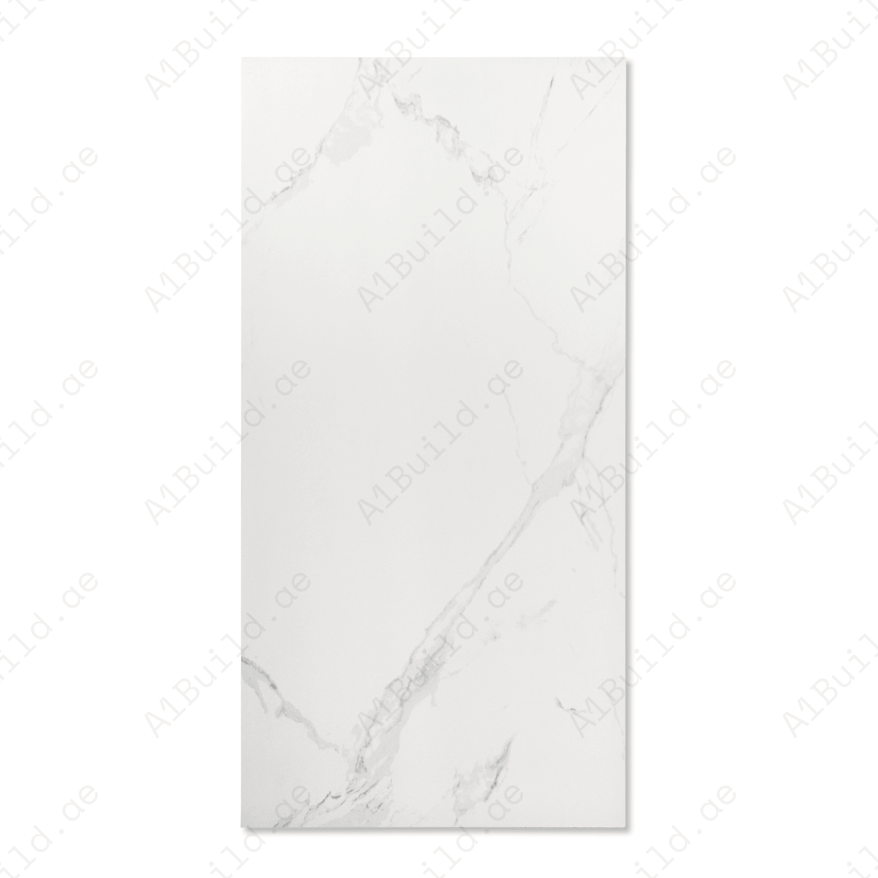 Imperial Bianco porcelain tile 60x120cm with 9mm thickness features a luxury marble look, durable porcelain body, ideal for floors and walls.