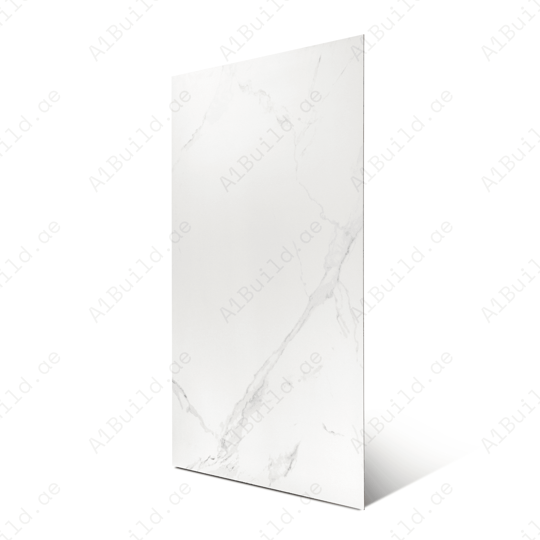 Imperial Bianco porcelain tile 60x120cm with 9mm thickness features a luxury marble look, durable porcelain body, ideal for floors and walls.
