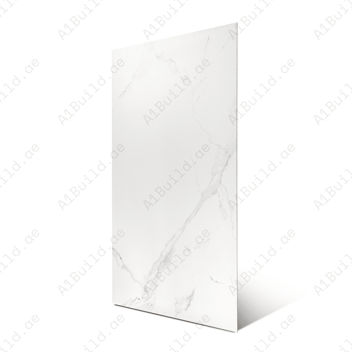Imperial Bianco porcelain tile 60x120cm with 9mm thickness features a luxury marble look, durable porcelain body, ideal for floors and walls.