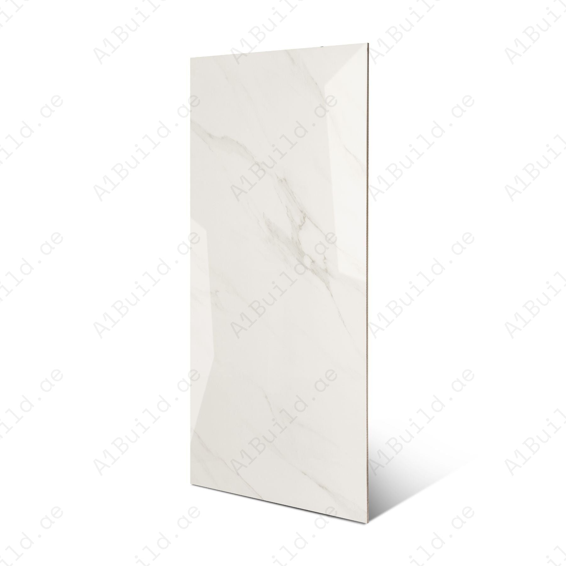 Imperial Shadow glossy marble porcelain tile 60x120cm with 9mm thickness features deep grey tones, bold veining and elegant polished finish.