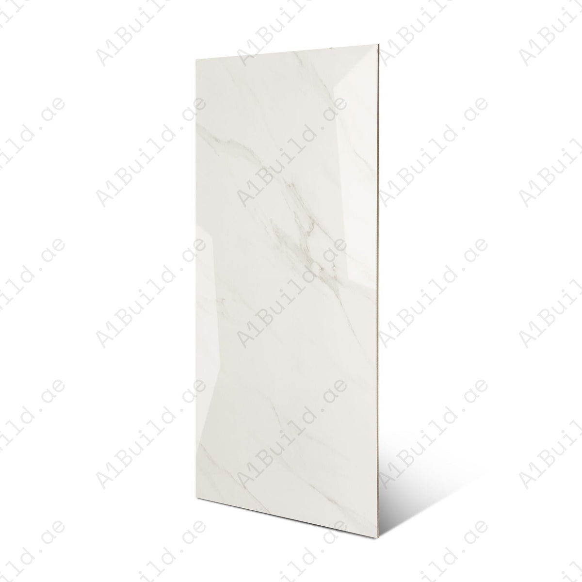 Imperial Shadow glossy marble porcelain tile 60x120cm with 9mm thickness features deep grey tones, bold veining and elegant polished finish.
