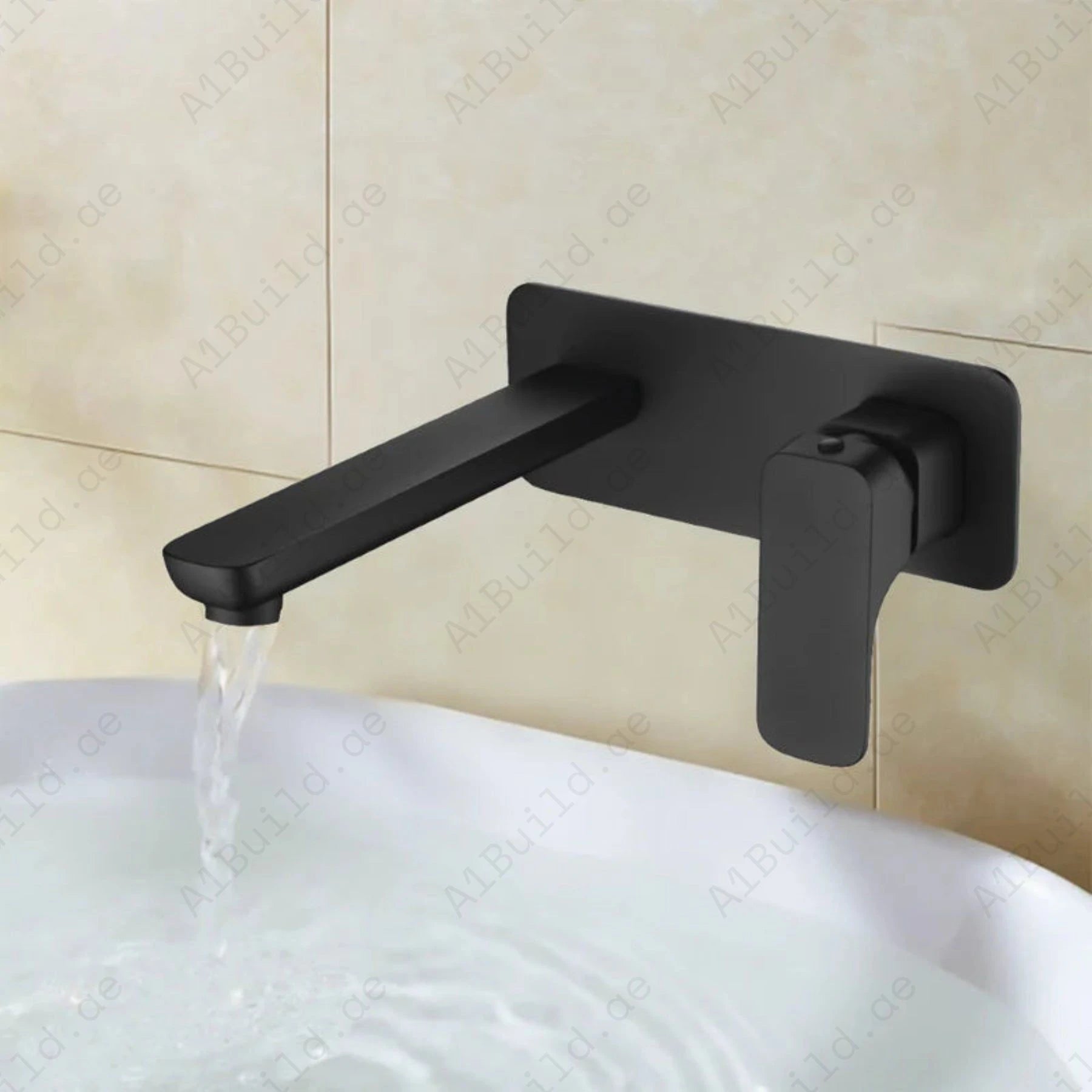 Infinity Concealed Washbasin Mixer (Matte Black, 100% Made in Germany)