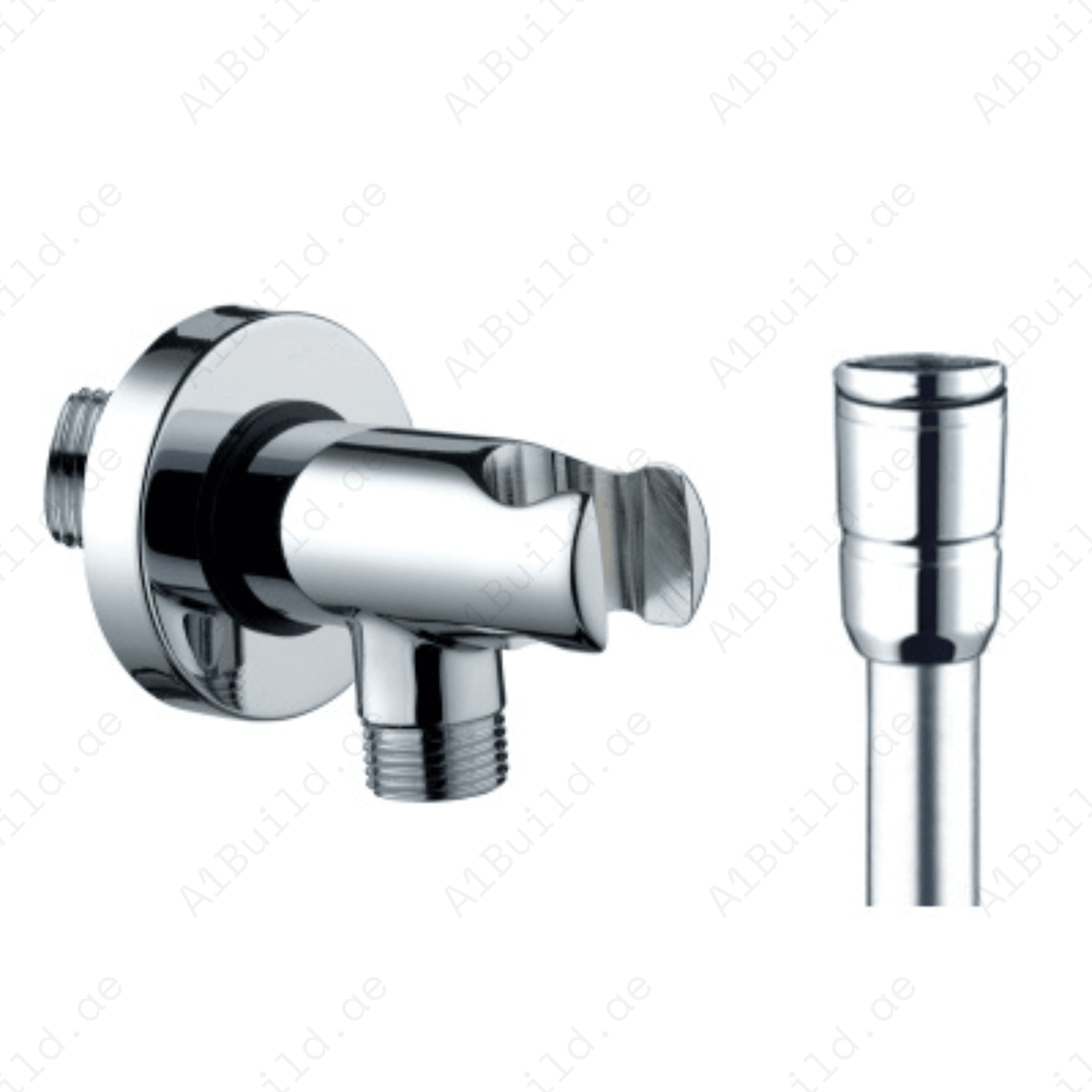 Infinity Round Shower Outlet – Premium Chrome, Exposed Installation, Made in Germany by Hesanit