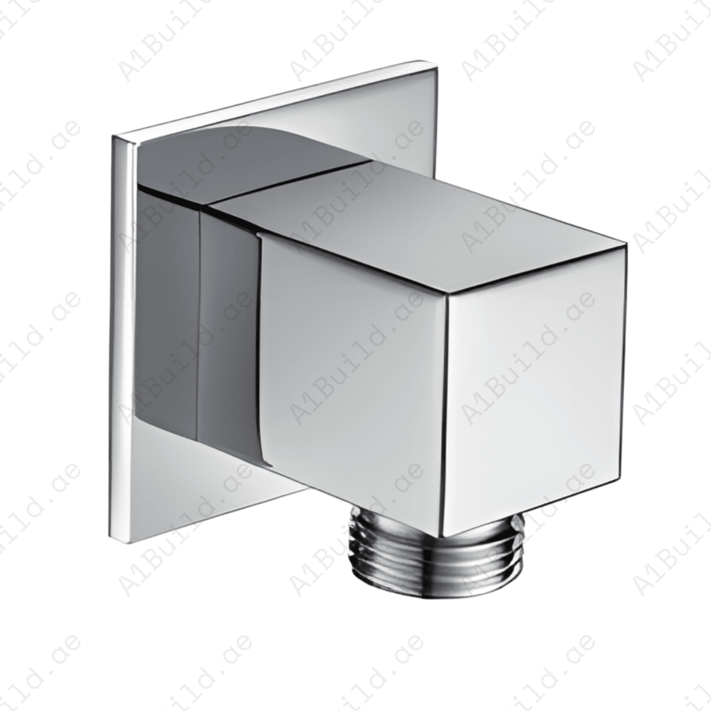 Infinity Square Shower Outlet – Premium Chrome Finish, Exposed Installation, Made in Germany by Hesanit