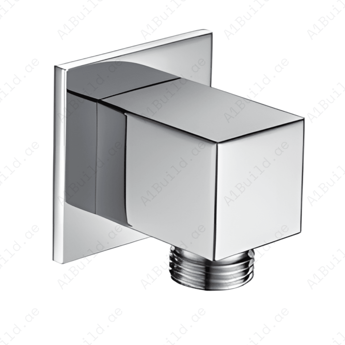 Infinity Square Shower Outlet – Premium Chrome Finish, Exposed Installation, Made in Germany by Hesanit