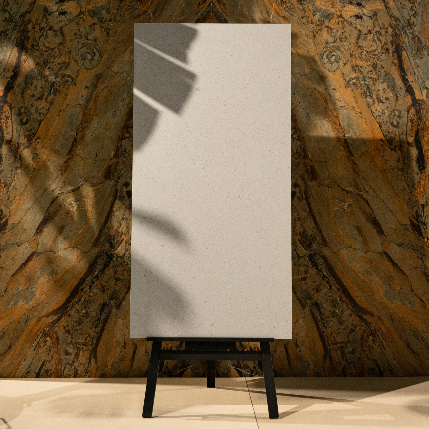 Ivory Crest porcelain tile 60x120cm with 9mm thickness features a warm marble look, durable porcelain body for floors and walls.