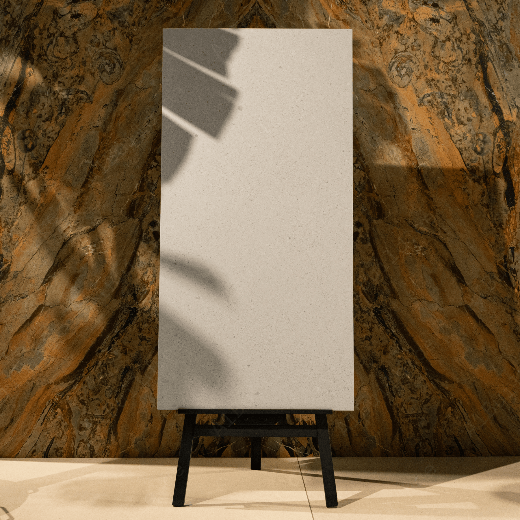 Ivory Crest porcelain tile 60x120cm with 9mm thickness features a warm marble look, durable porcelain body for floors and walls.