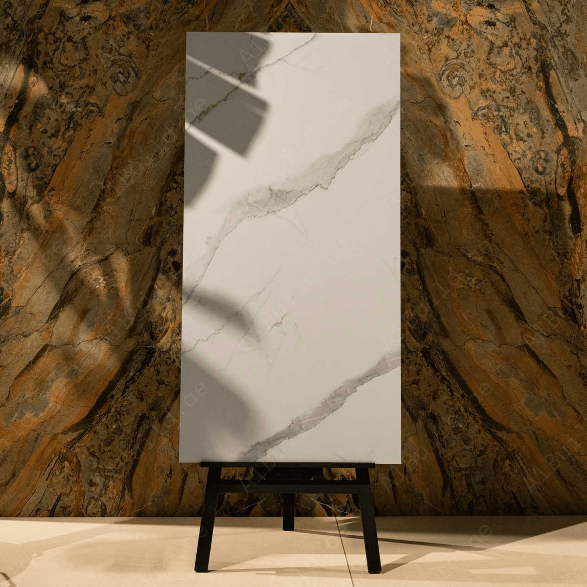 Ivory Crest porcelain tile 60x120cm with 9mm thickness, marble look finish, durable porcelain, ideal for luxury floors and walls.