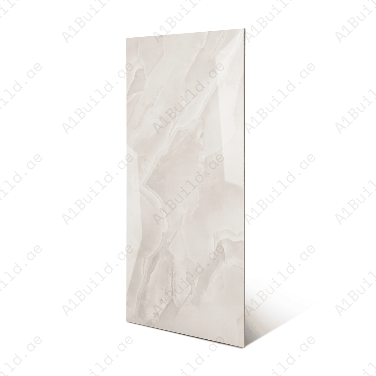 Ivory Flow porcelain tile 60x120cm 9mm thickness, beige marble look design, durable porcelain tile for elegant floors and walls.