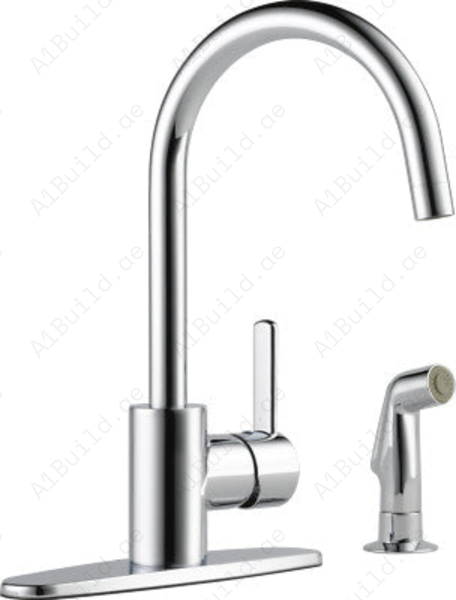 Kitchen Mixer With Flexible Spout (Premium Chrome 100% made in Germany)