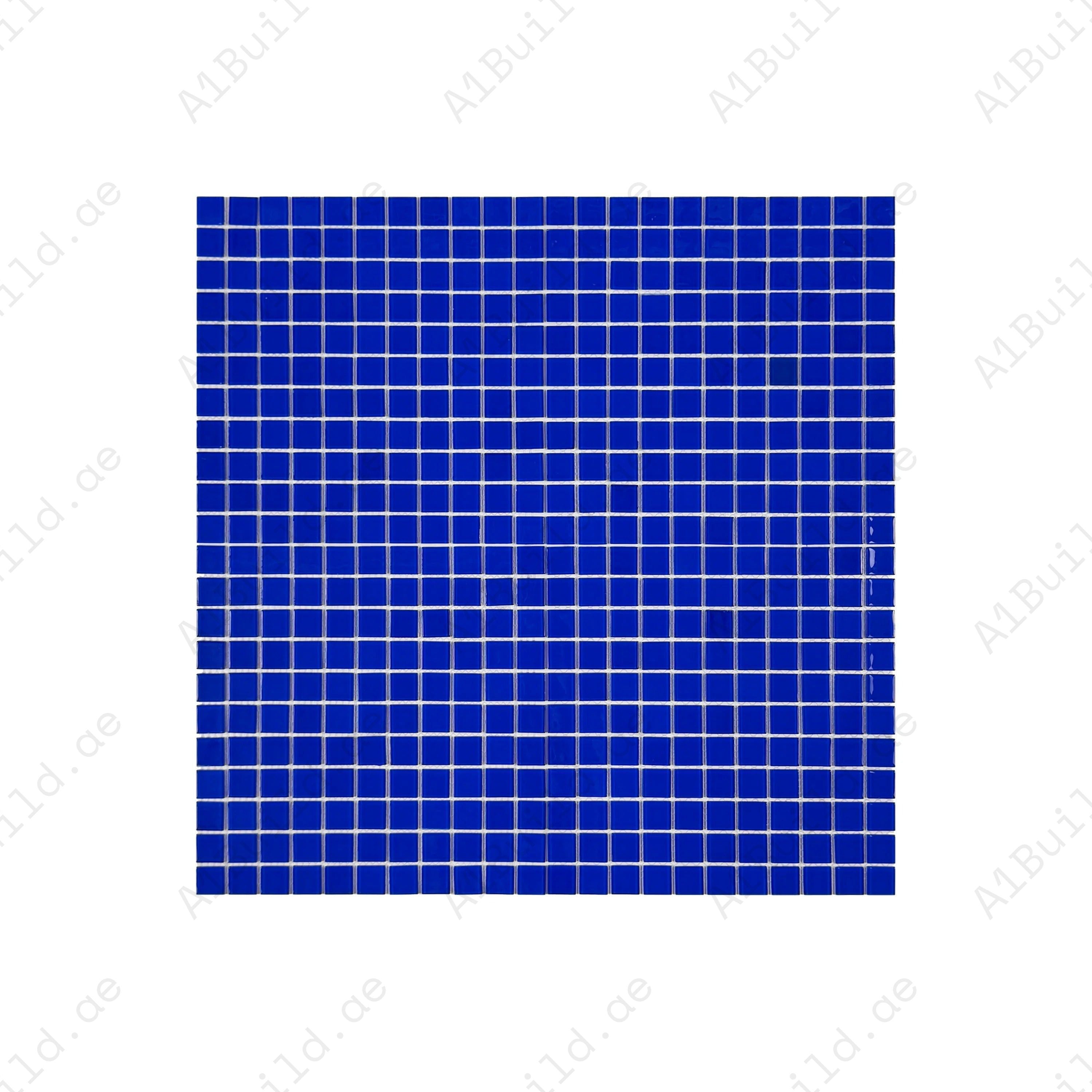 Klein Blue Crystal Glass Mosaic – Premium glass tiles for swimming pools, spas and water features; durable, slip-resistant, UV & corrosion-proof, safe, stylish.