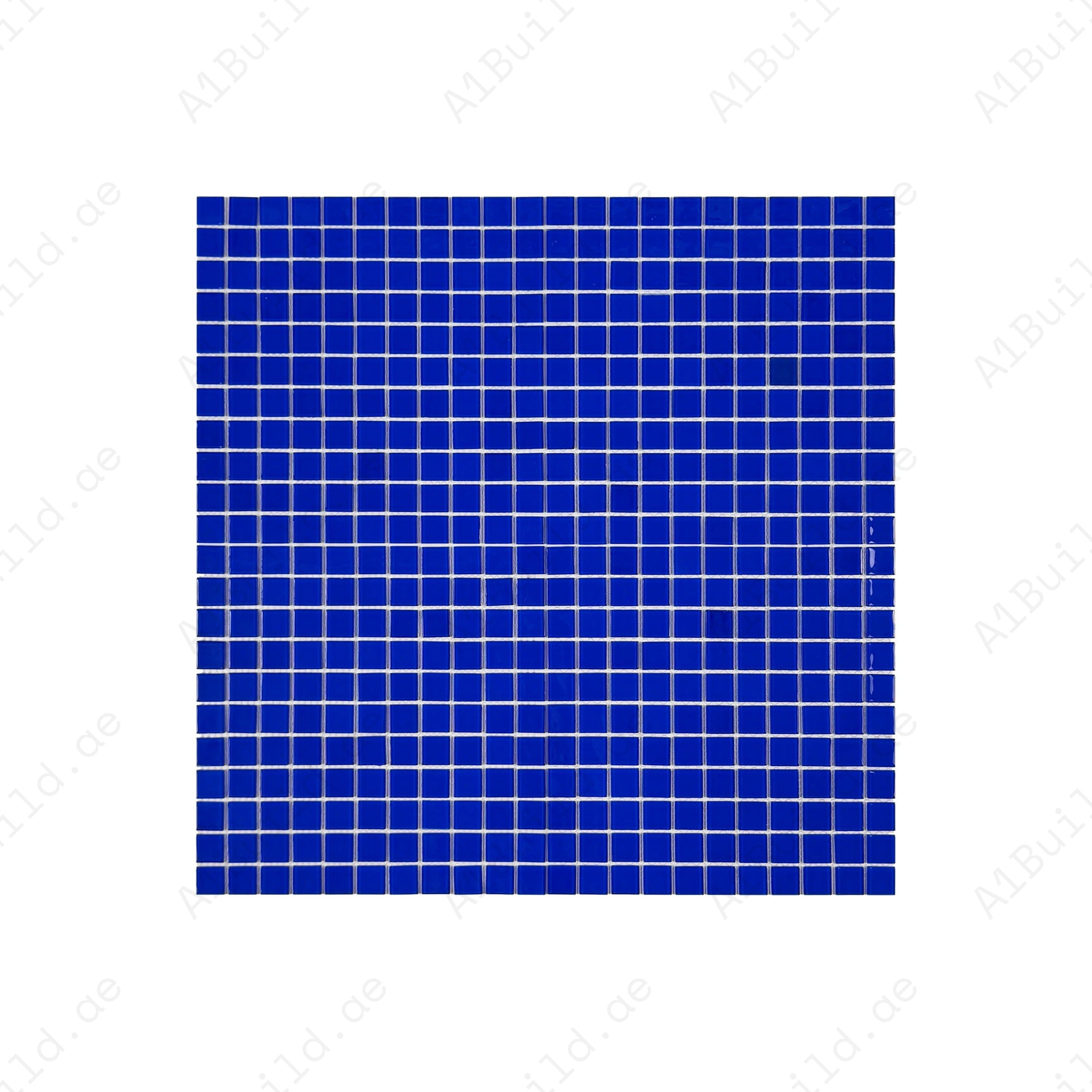 Klein Blue Crystal Glass Mosaic – Premium glass tiles for swimming pools, spas and water features; durable, slip-resistant, UV & corrosion-proof, safe, stylish.