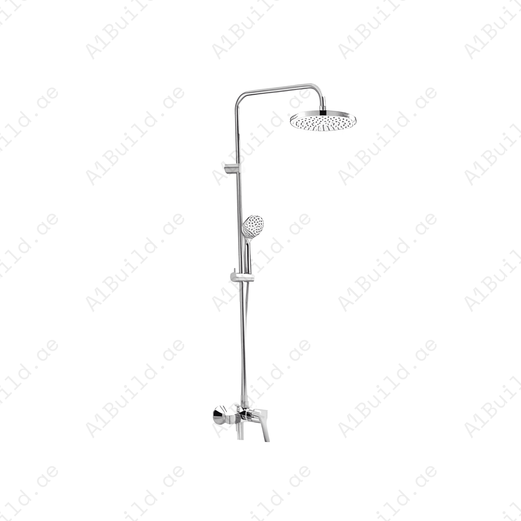 L-ShapedDualShowerMixerSystemwithHead