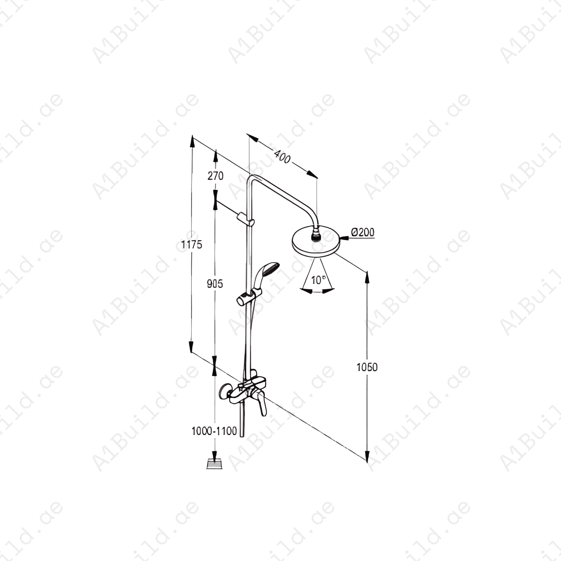 L-ShapedDualShowerMixerSystemwithHead_2
