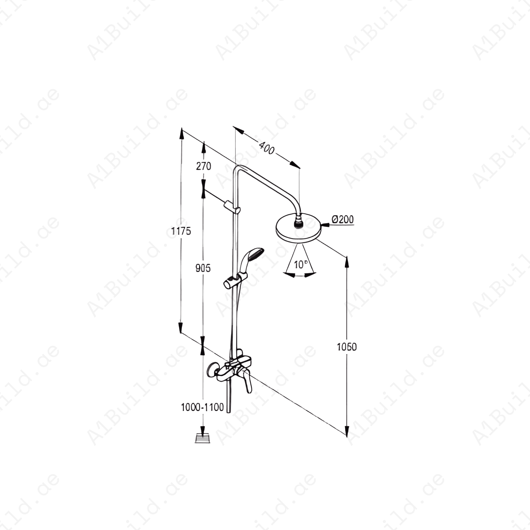 L-ShapedDualShowerMixerSystemwithHead_2