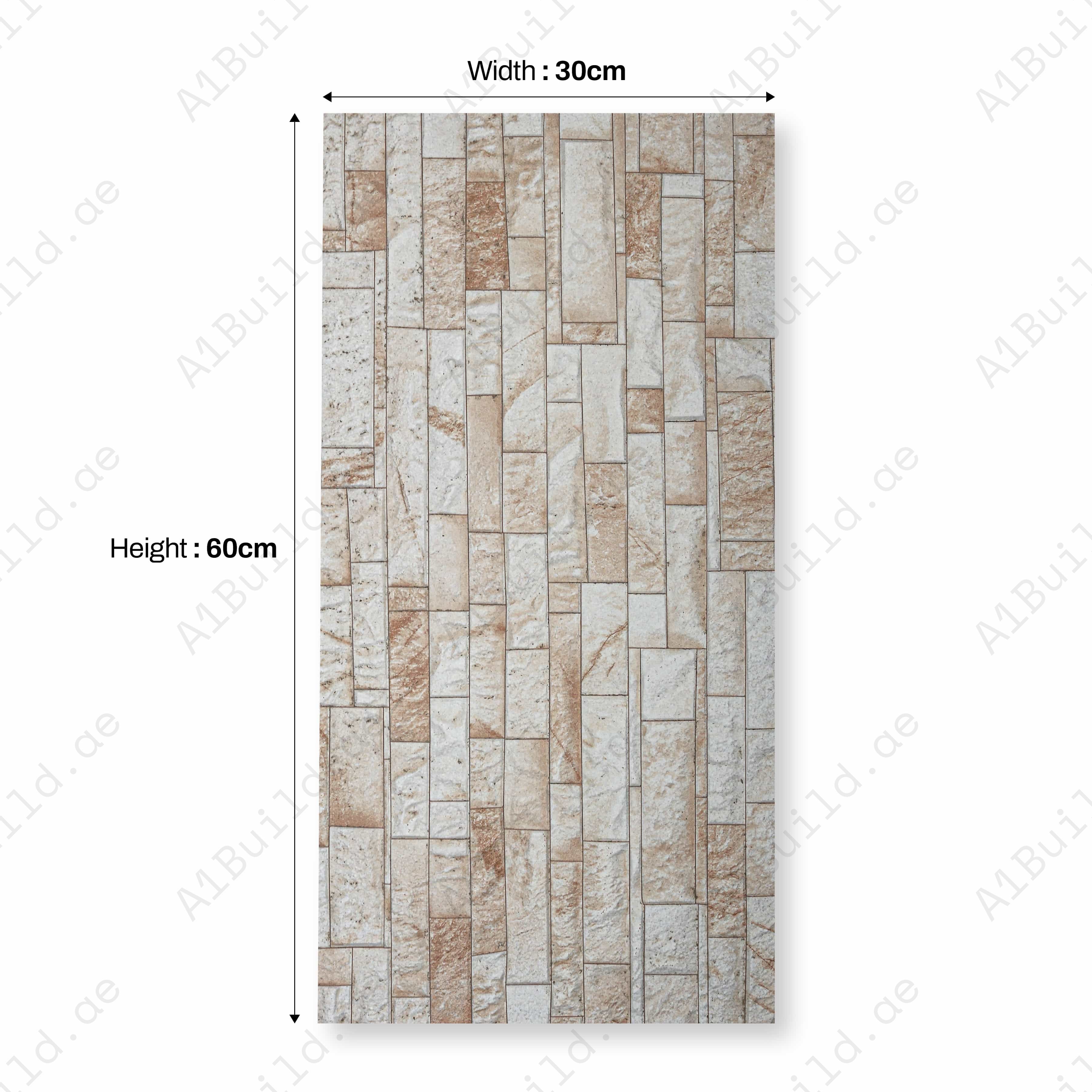 LALTUIA 3D Matt 30x60cm Ceramic Indoor Outdoor Walls Ttile