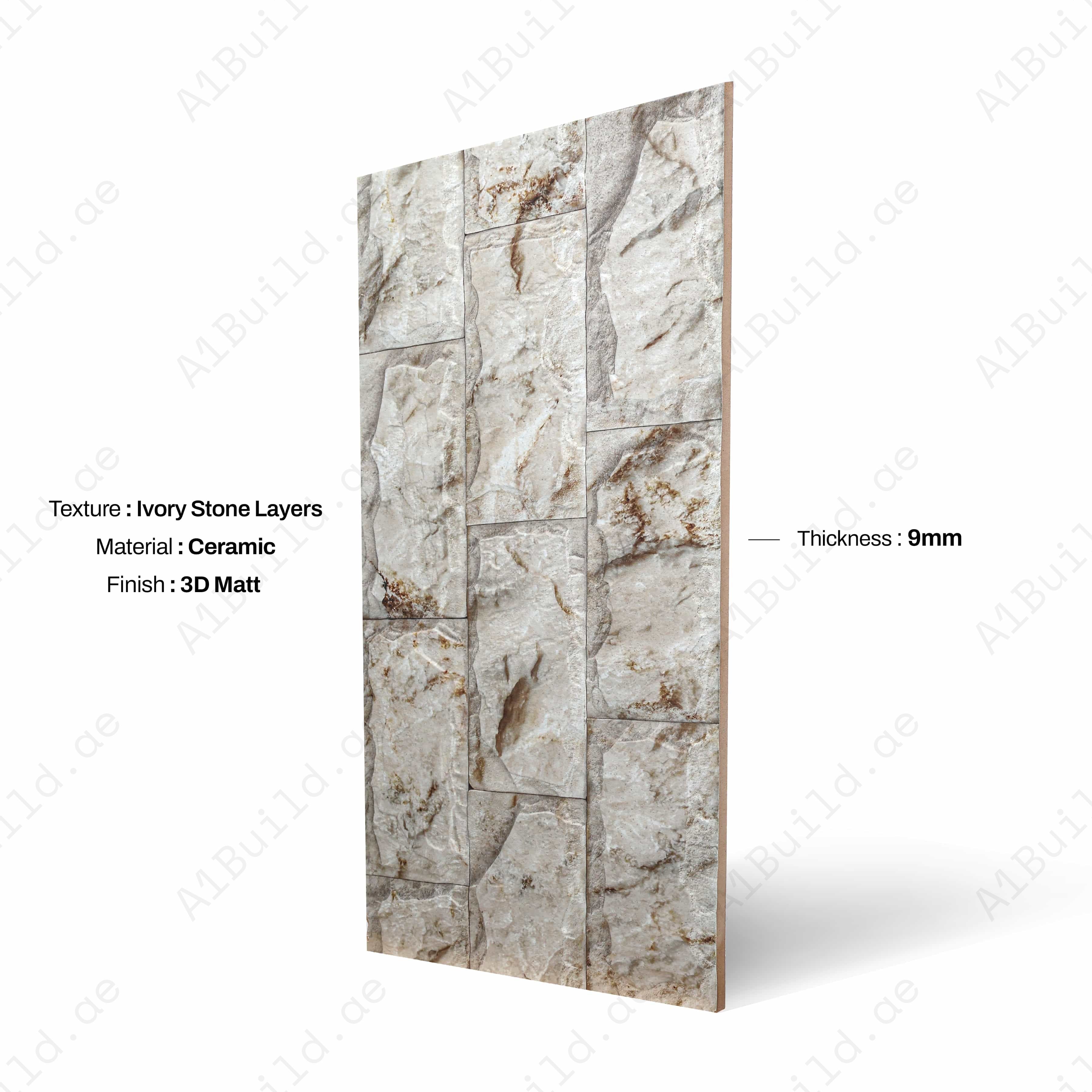 LIBRIX ONYX 3D Matt 30x60cm Ceramic Indoor Outdoor Walls Ttileb