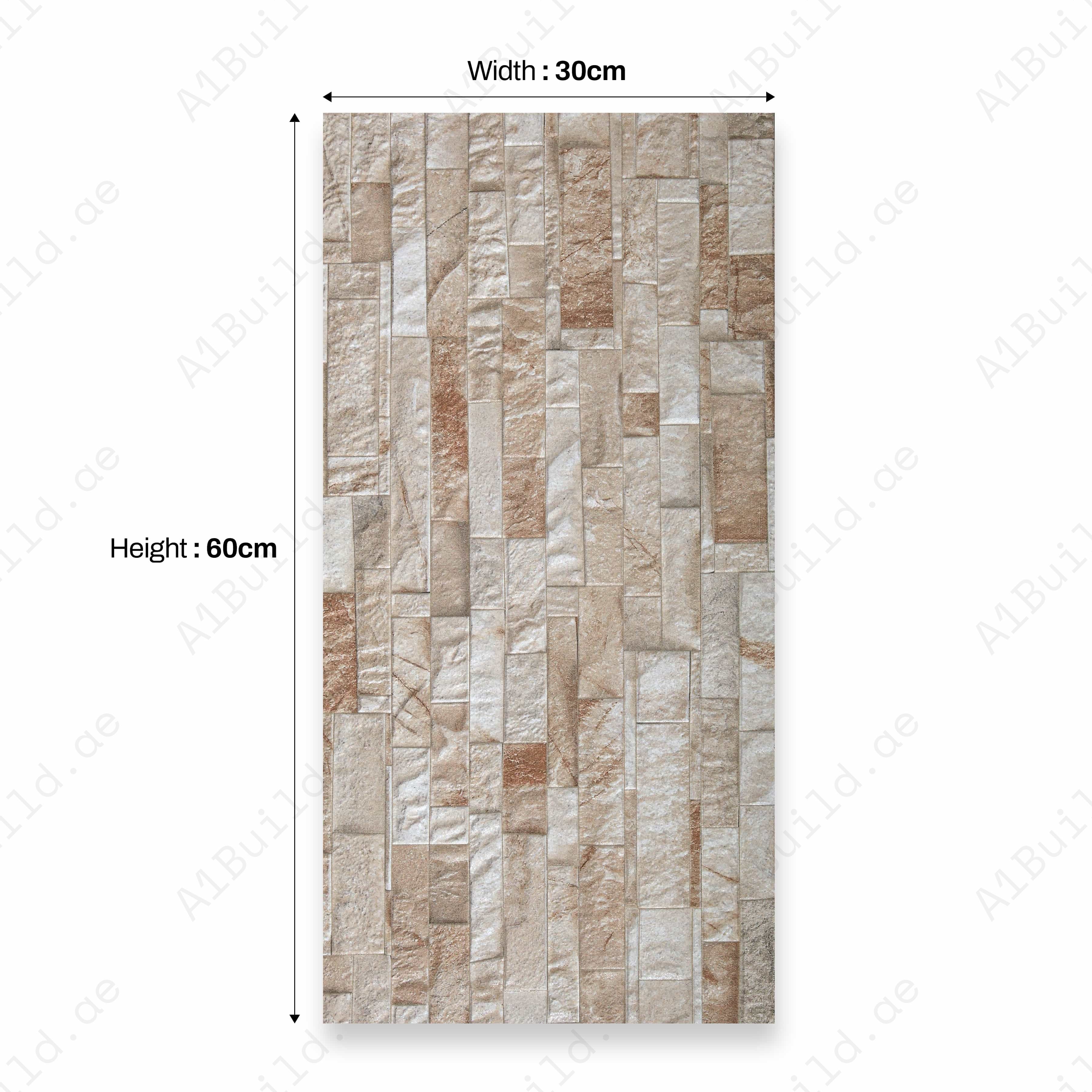 Lativa 05 30X60CM 09MM CERAMIC INDOOR OUTDOOR WALLS TILE