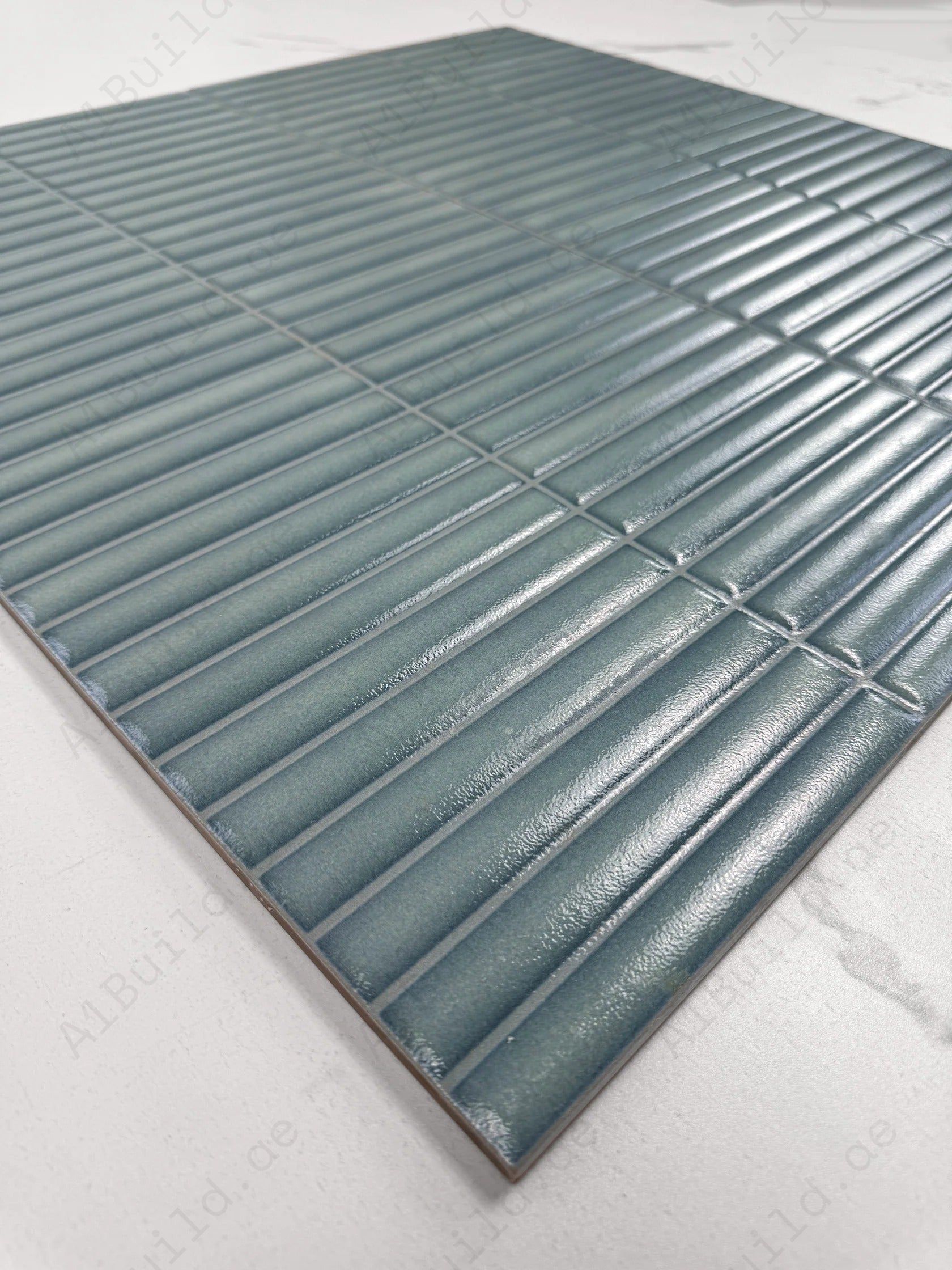 Light Aqua Semimatte Porcelain Tile – Durable, waterproof tiles for walls, backsplashes, bathrooms, and pools; elegant, scratch-resistant, low-maintenance.