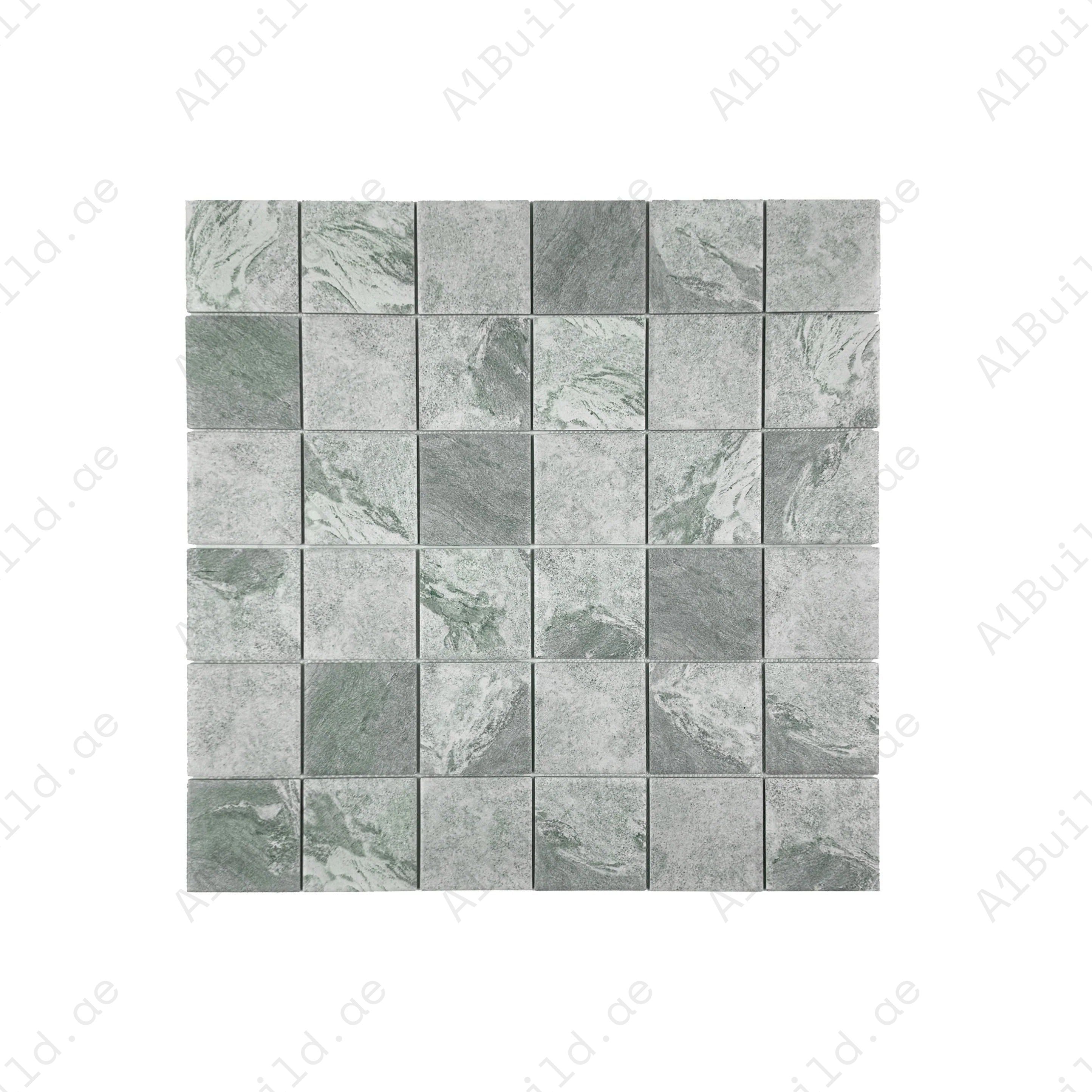 Light Beige stone porcelain mosaic tile for pools, spas & water features. Durable, slip-resistant, eco-friendly & ideal for Dubai’s premium aquatic spaces.