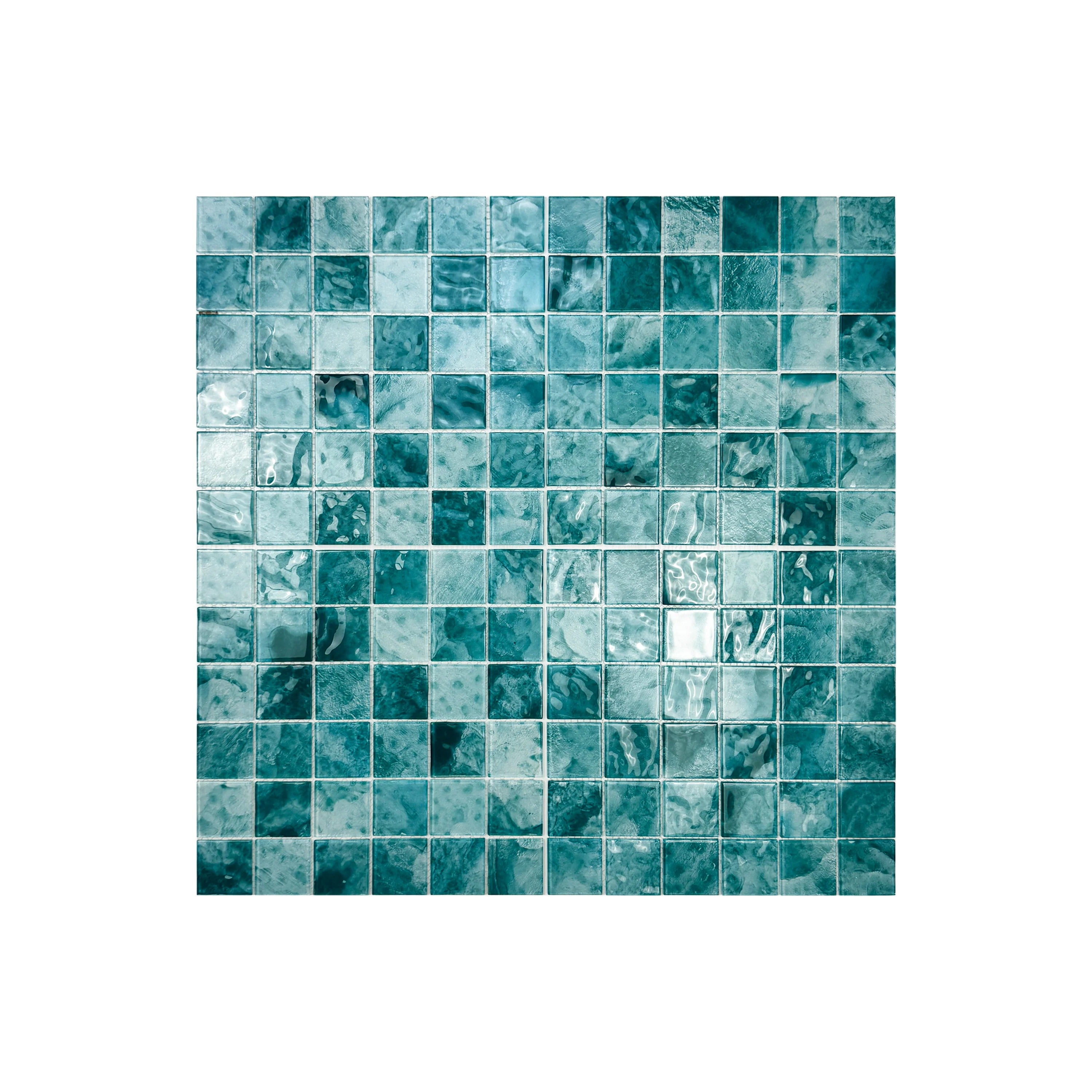 Light Blue & Tiffany Blue glass mosaic tile for pools, spas & walls. Durable, slip-resistant, eco-friendly & ideal for Dubai luxury swimming projects.