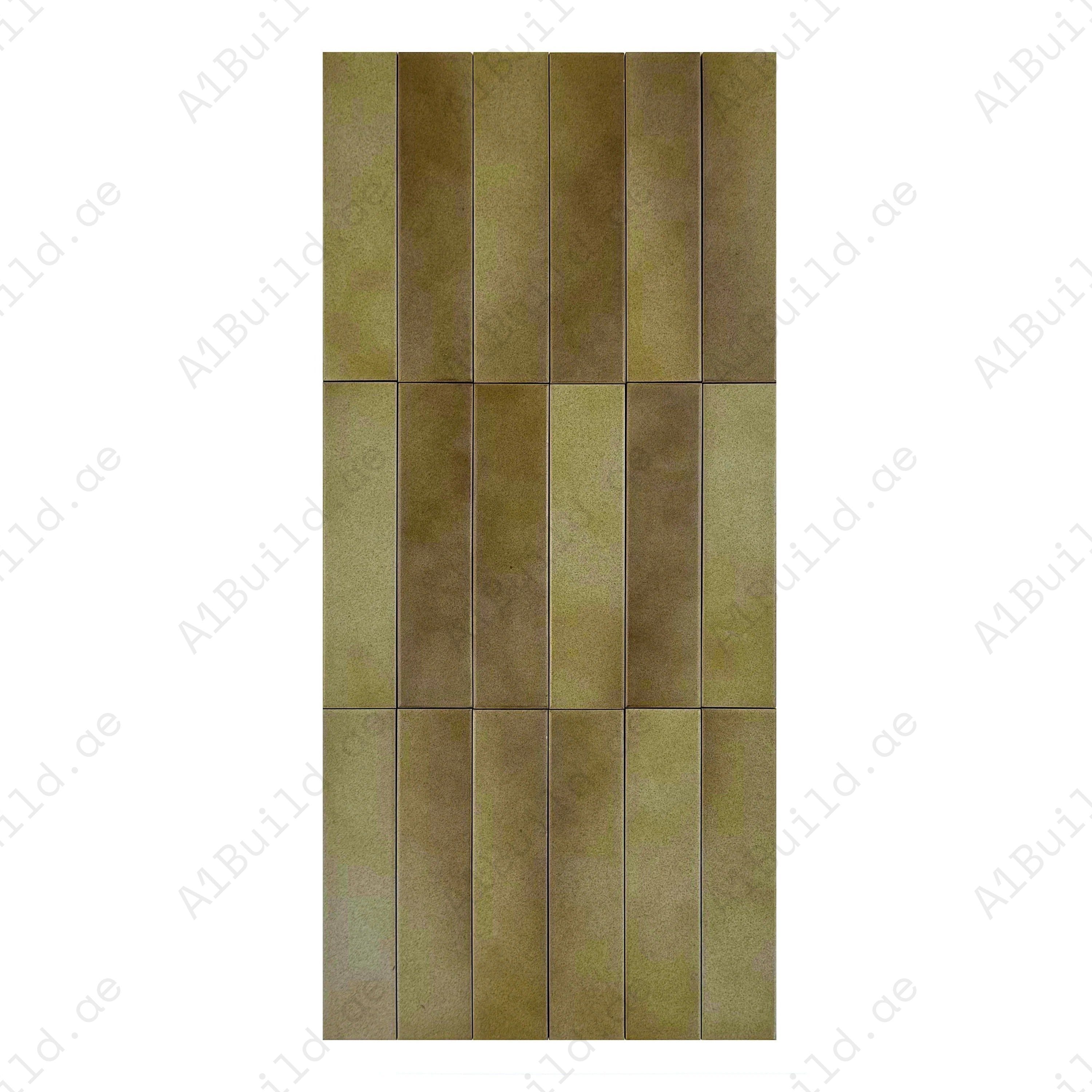 Light Brown & Coffee Matte Porcelain Artisanal Tile with warm earthy hues. Durable, waterproof, and perfect for walls, floors, and kitchen backsplashes.