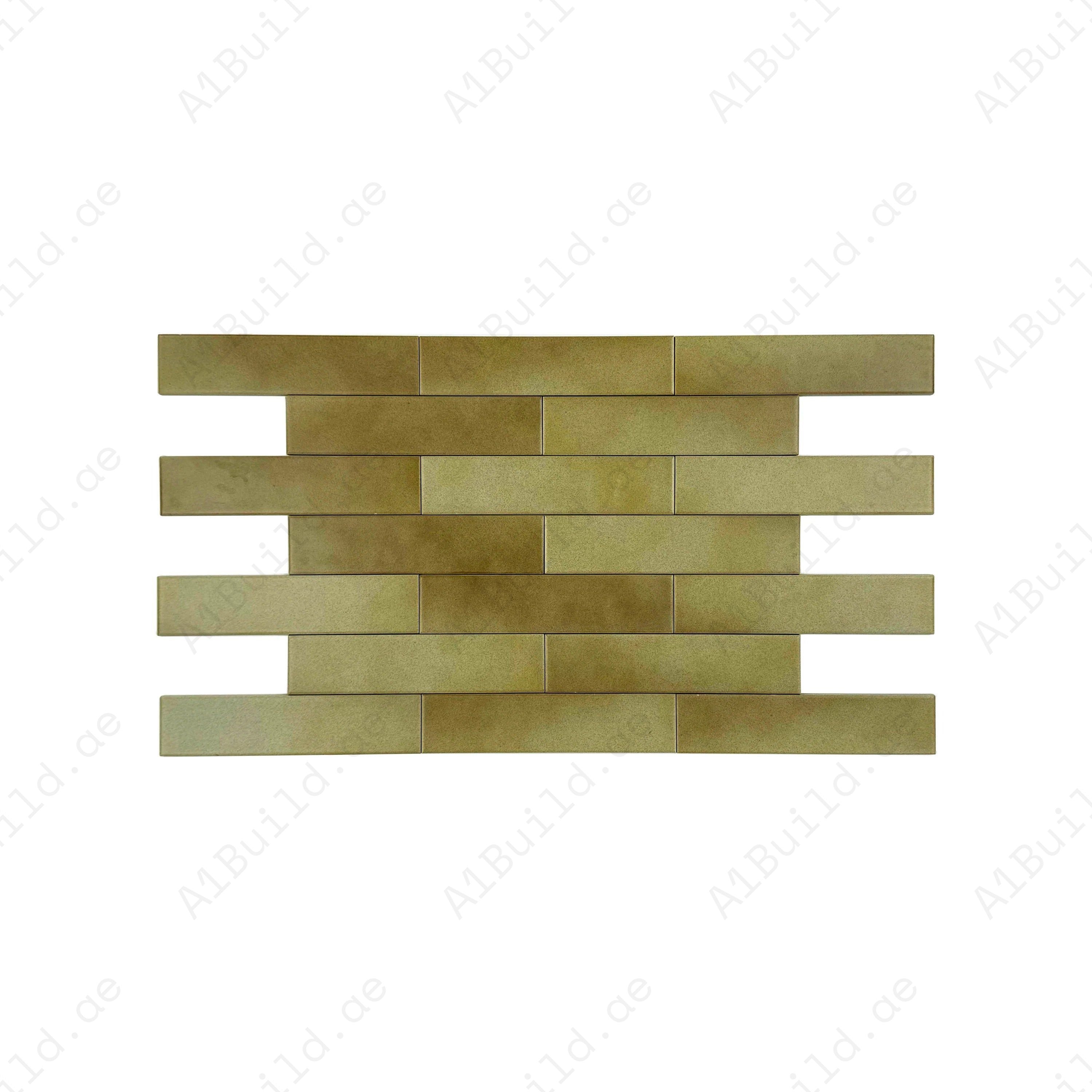Light Brown & Coffee Matte Porcelain Artisanal Tile with warm earthy hues. Durable, waterproof, and perfect for walls, floors, and kitchen backsplashes.