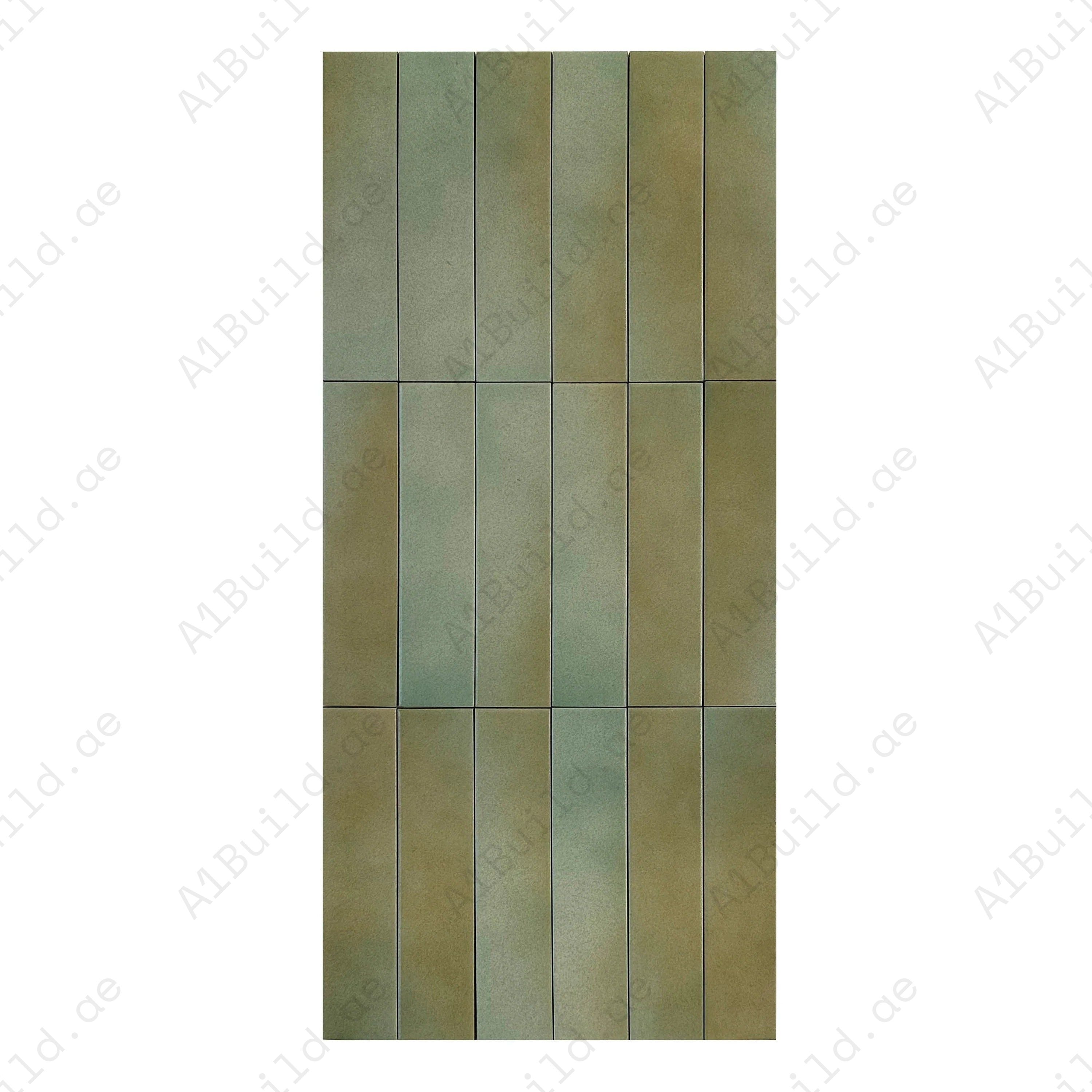 Light Brown & Grey Matte Porcelain Artisanal Tile with warm earthy hues. Durable, waterproof, scratch-resistant, perfect for walls, floors, and backsplashes.