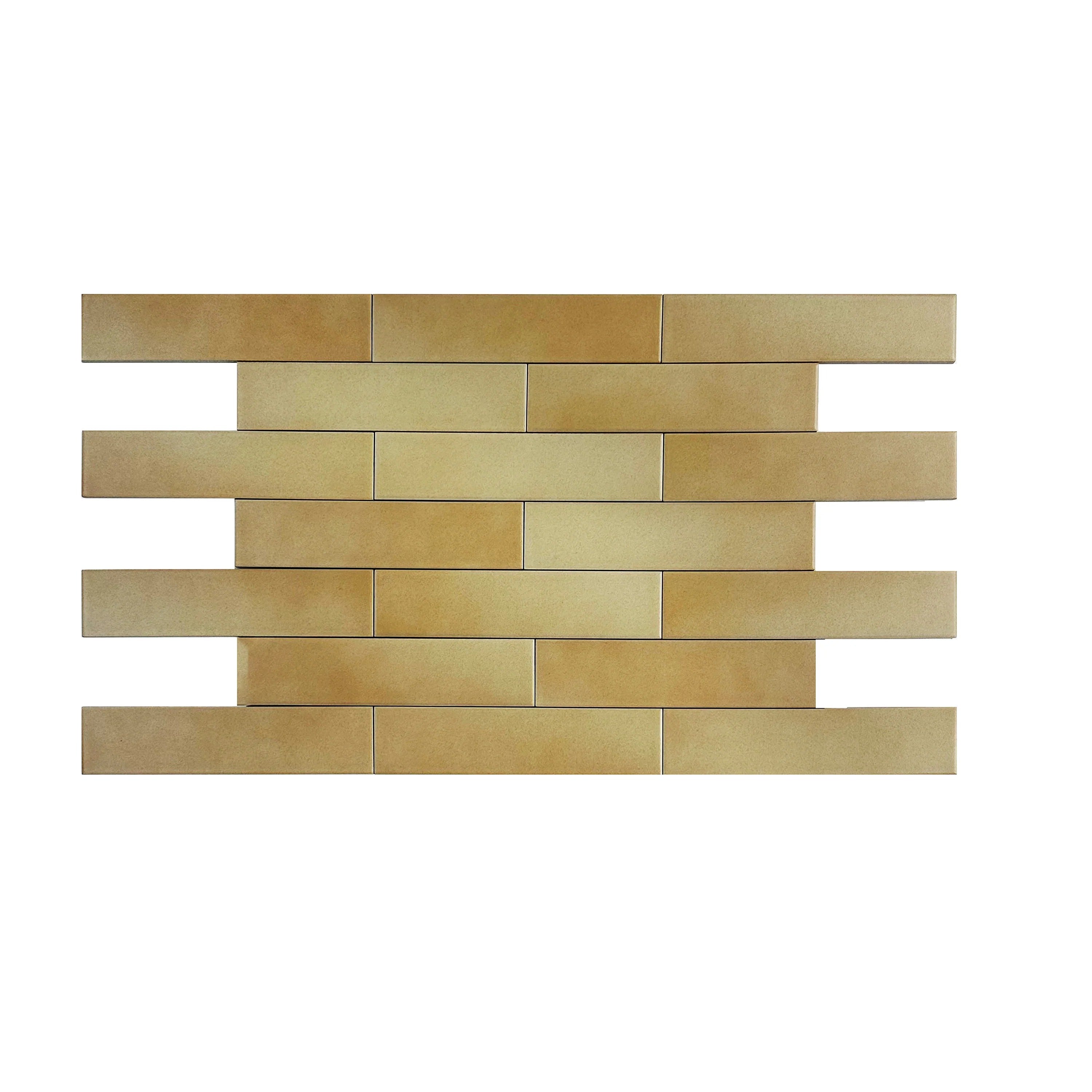 Light Brown Matte Porcelain Artisanal Tile with warm earthy tones. Durable, waterproof, scratch-resistant, ideal for walls, floors, and kitchen backsplashes.