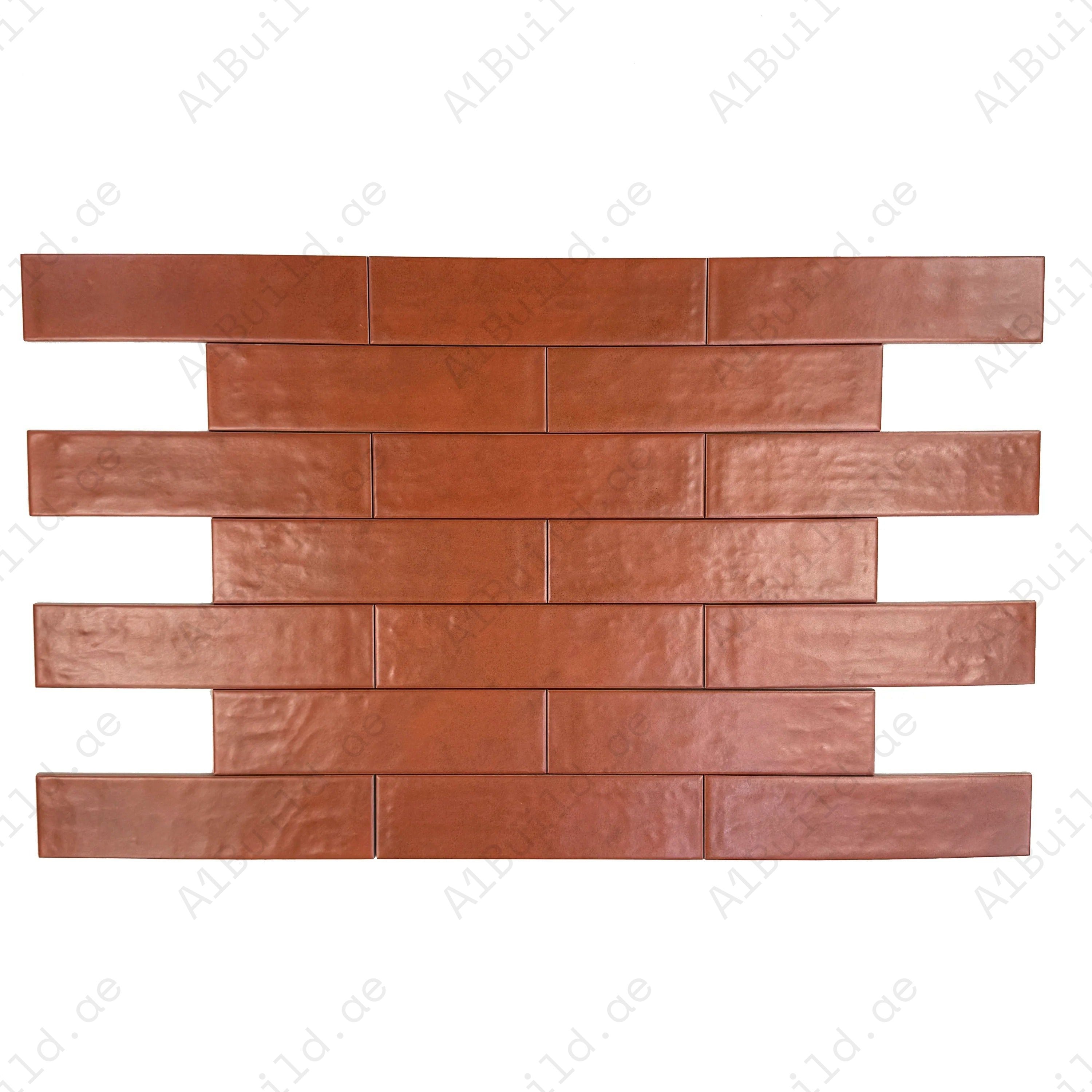 Light Coral Semimatte Porcelain Artisanal Tile with soft earthy tones. Durable, waterproof, scratch-resistant, ideal for walls, floors, and kitchen backsplashes.