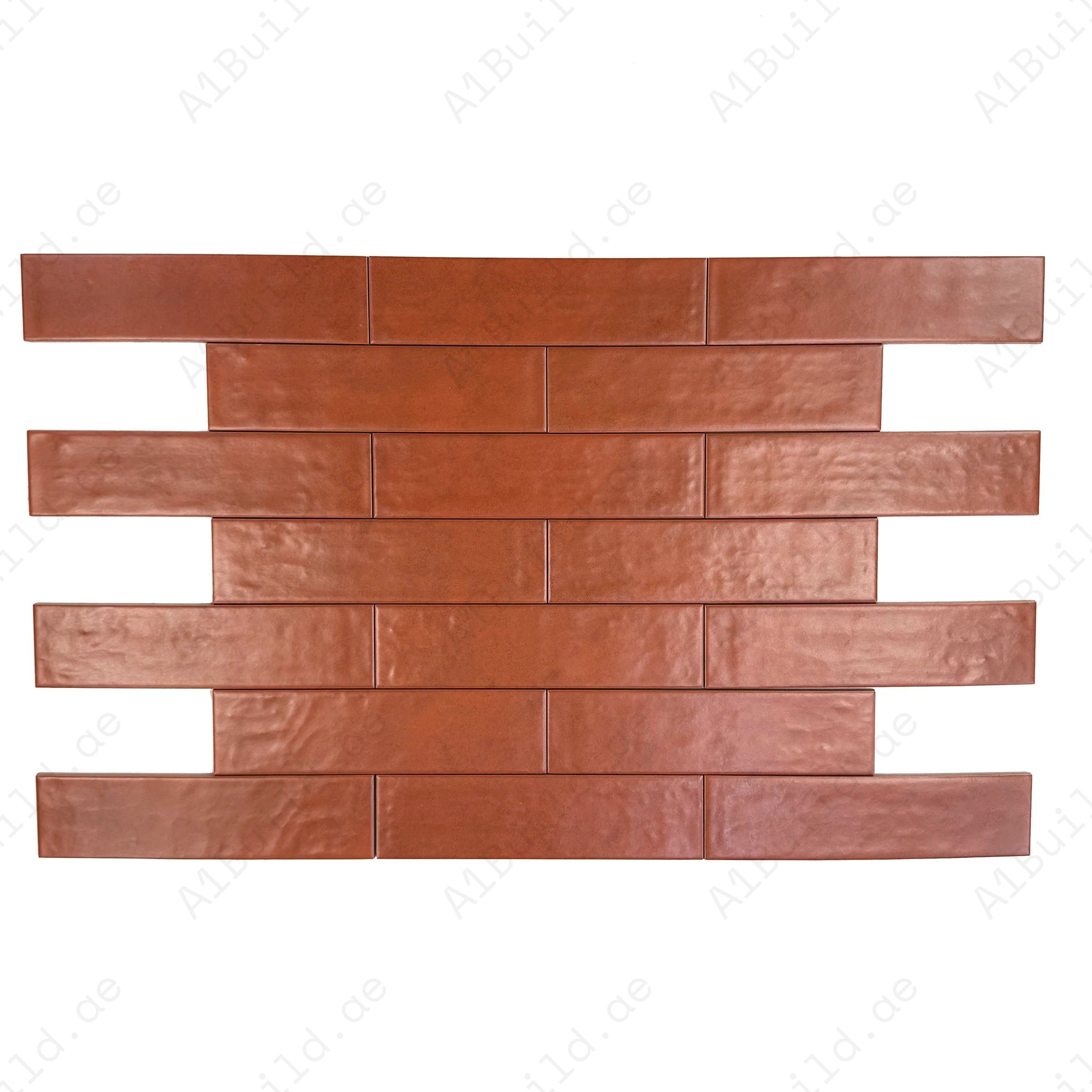 Light Coral Semimatte Porcelain Artisanal Tile with soft earthy tones. Durable, waterproof, scratch-resistant, ideal for walls, floors, and kitchen backsplashes.