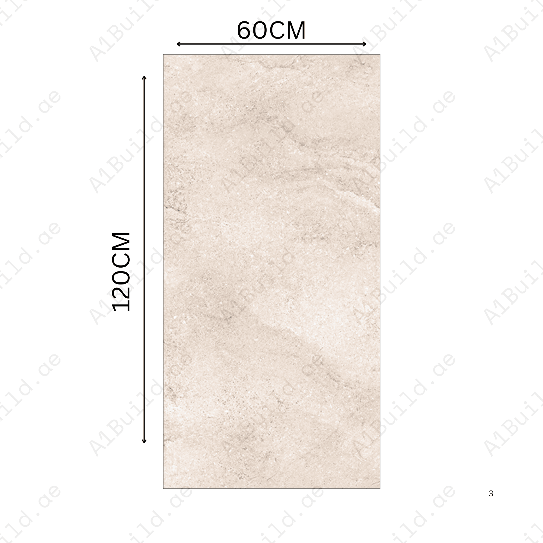 Liwa Beige 60x120cm porcelain tile, 20mm thick with R11 slip-resistant rough matt finish. Natural beige stone look, ideal for outdoor and high-traffic areas.
