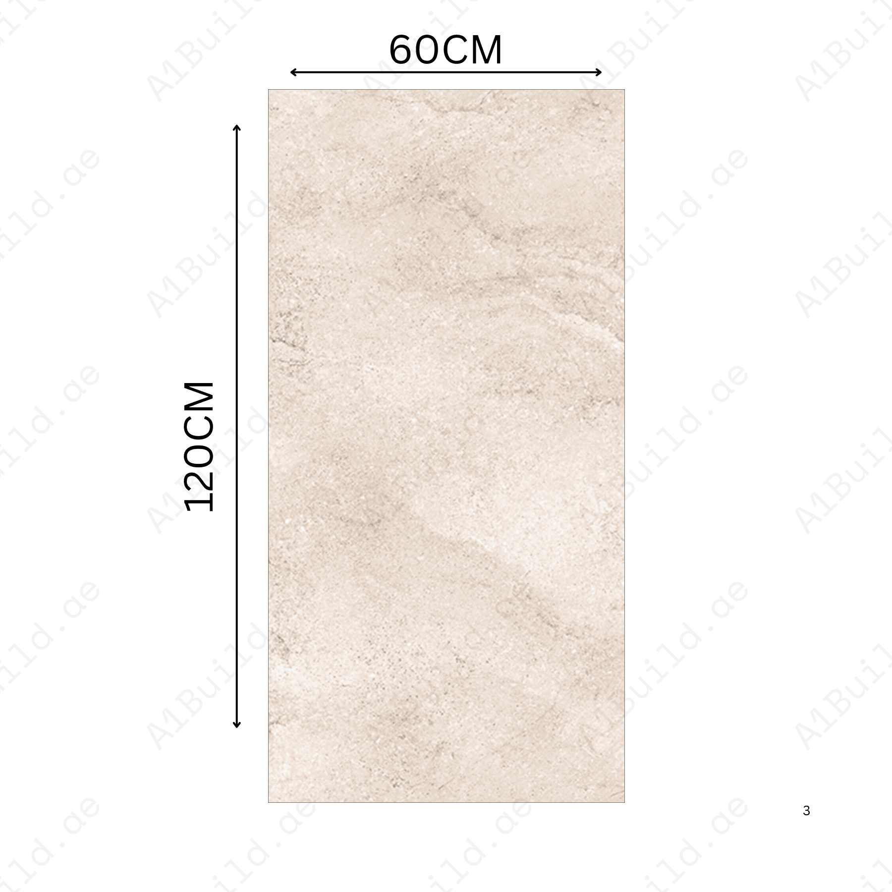 Liwa Beige 60x120cm porcelain tile, 20mm thick with R11 slip-resistant rough matt finish. Natural beige stone look, ideal for outdoor and high-traffic areas.