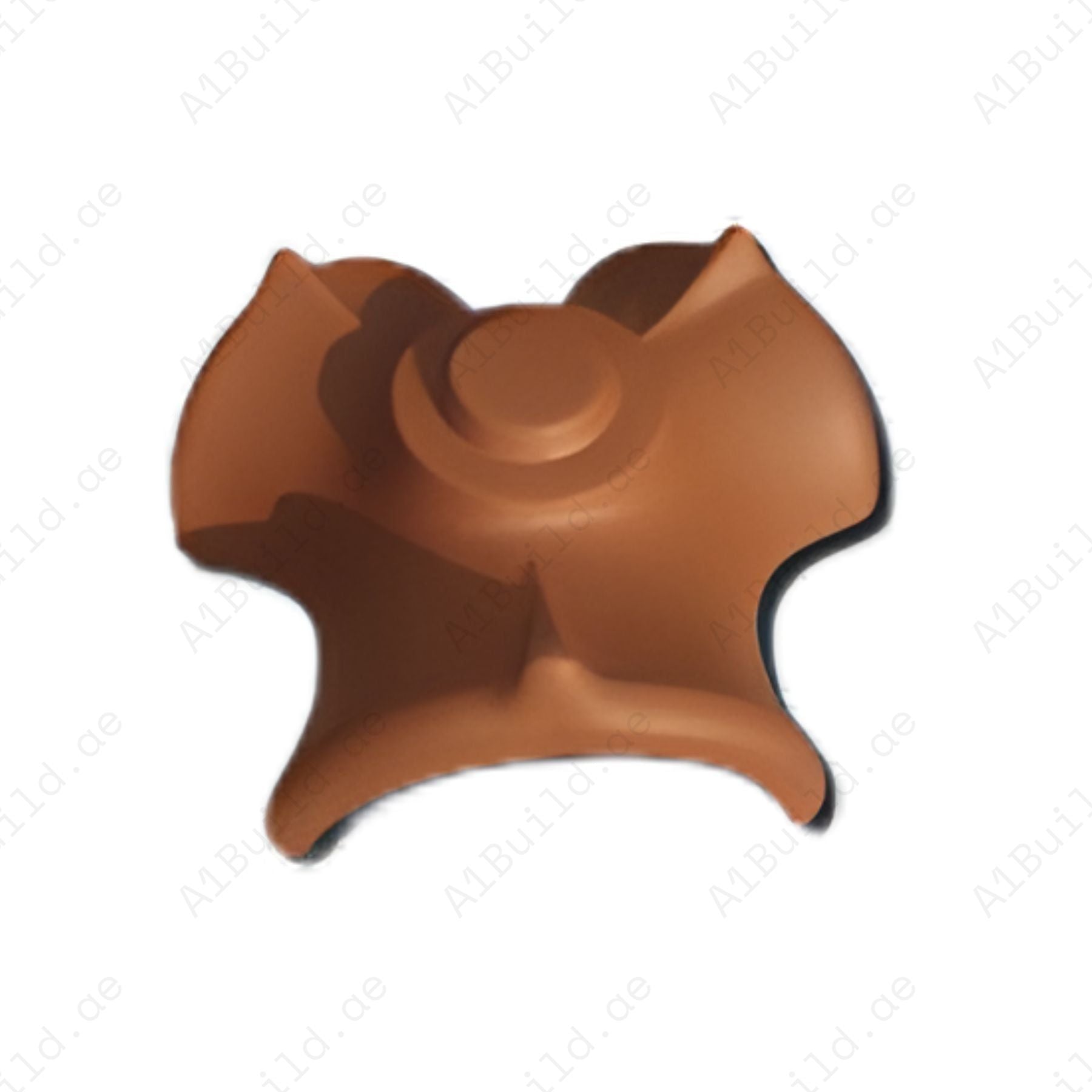 Logica Lusa 3-way clay junction provides strong ridge intersection sealing, water drainage, stability and long-lasting durability for clay roofing systems.