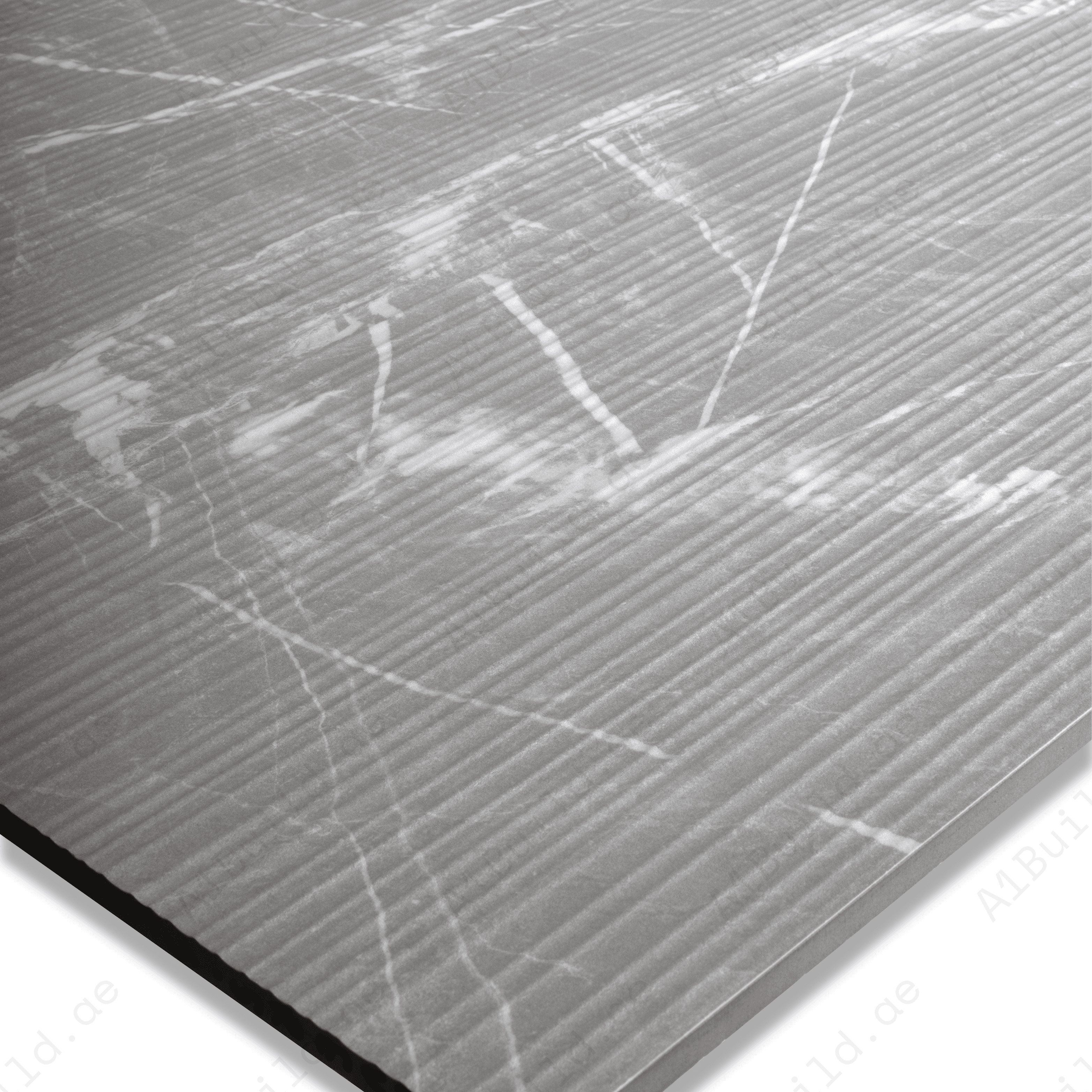 Louvers Scultorea Grey Porcelain Tile 60x120cm with Crafttech finish. Durable 9mm porcelain tile, stylish and low-maintenance. Perfect for walls and floor