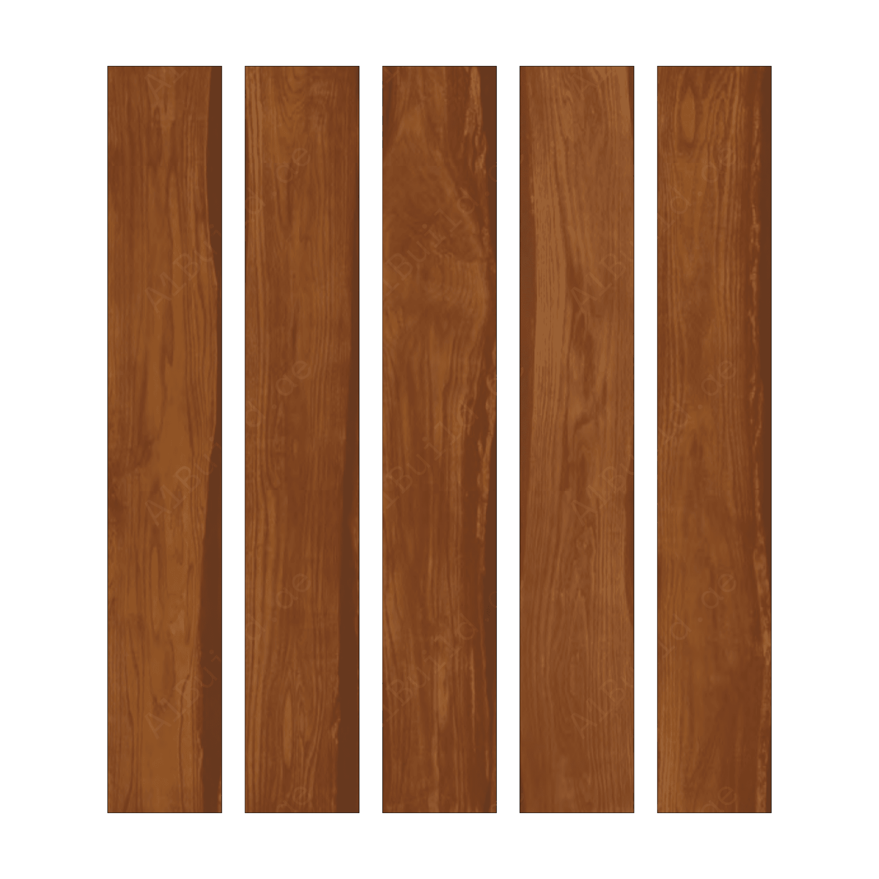 Luxor Wood Cherry (20X120cm Matt Finish Parquet Porcelain Indoor, Floor Tiles)