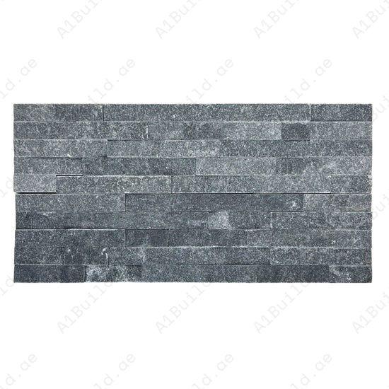 Luxurious Starlit Quartz black split marble cladding with bold texture, UV & weather-resistant, ideal for walls, fireplaces, façades & outdoor accents.