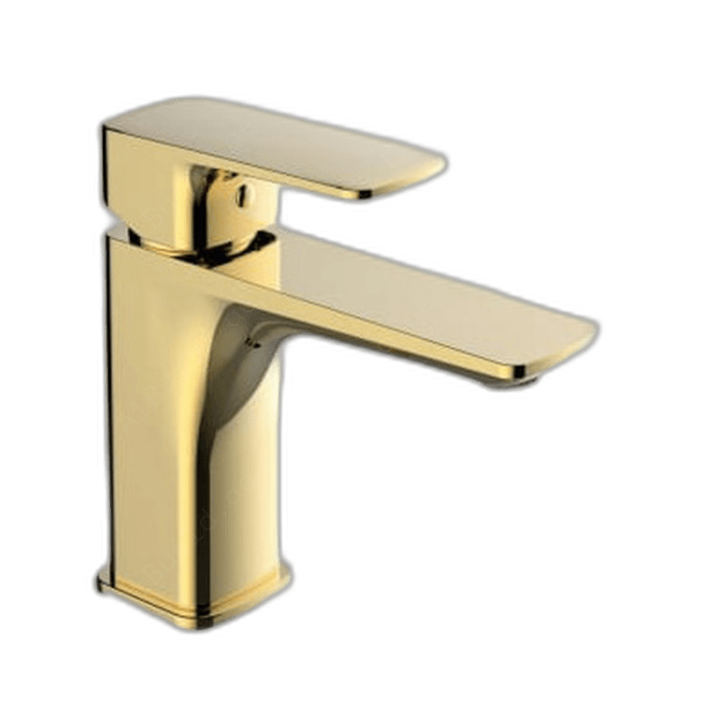 Luxury Brushed Gold Single Lever Basin Mixer – PUW-Free Designer Fixture
