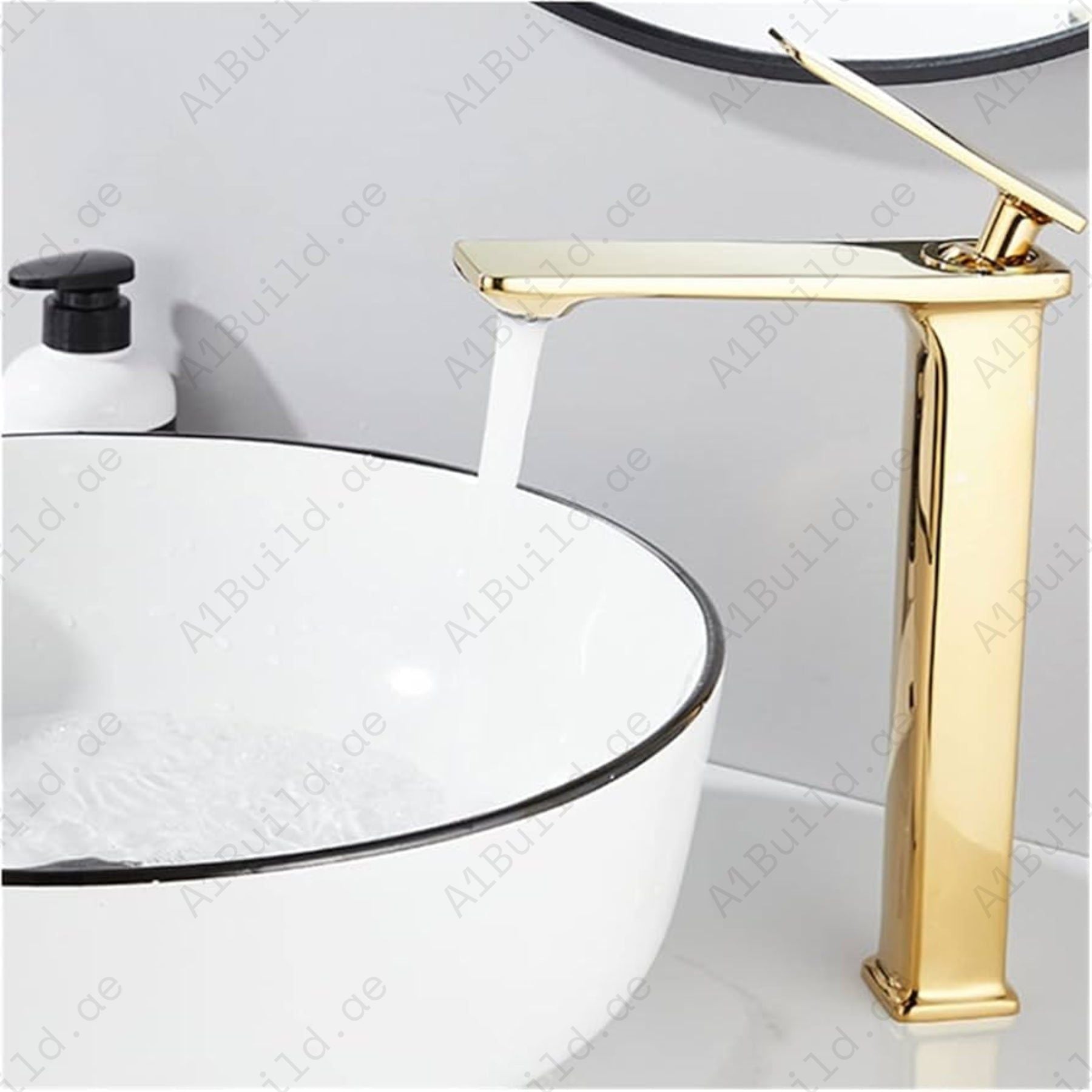 Luxury Elite Single Lever High Basin Mixer: Gold, 100% Made in Germany