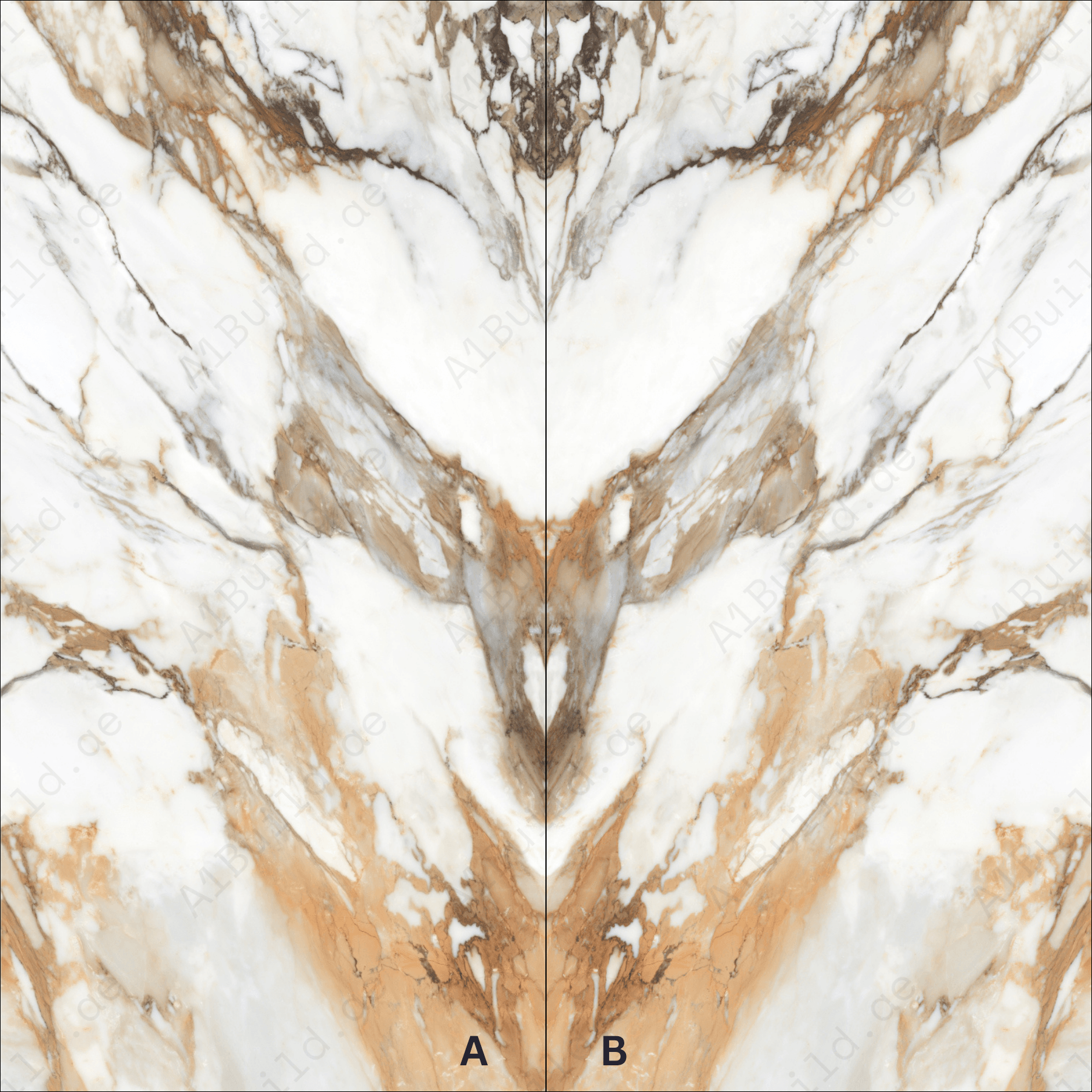 Machia Vechia High Gloss Book Match Porcelain Slabs | 120x240cm