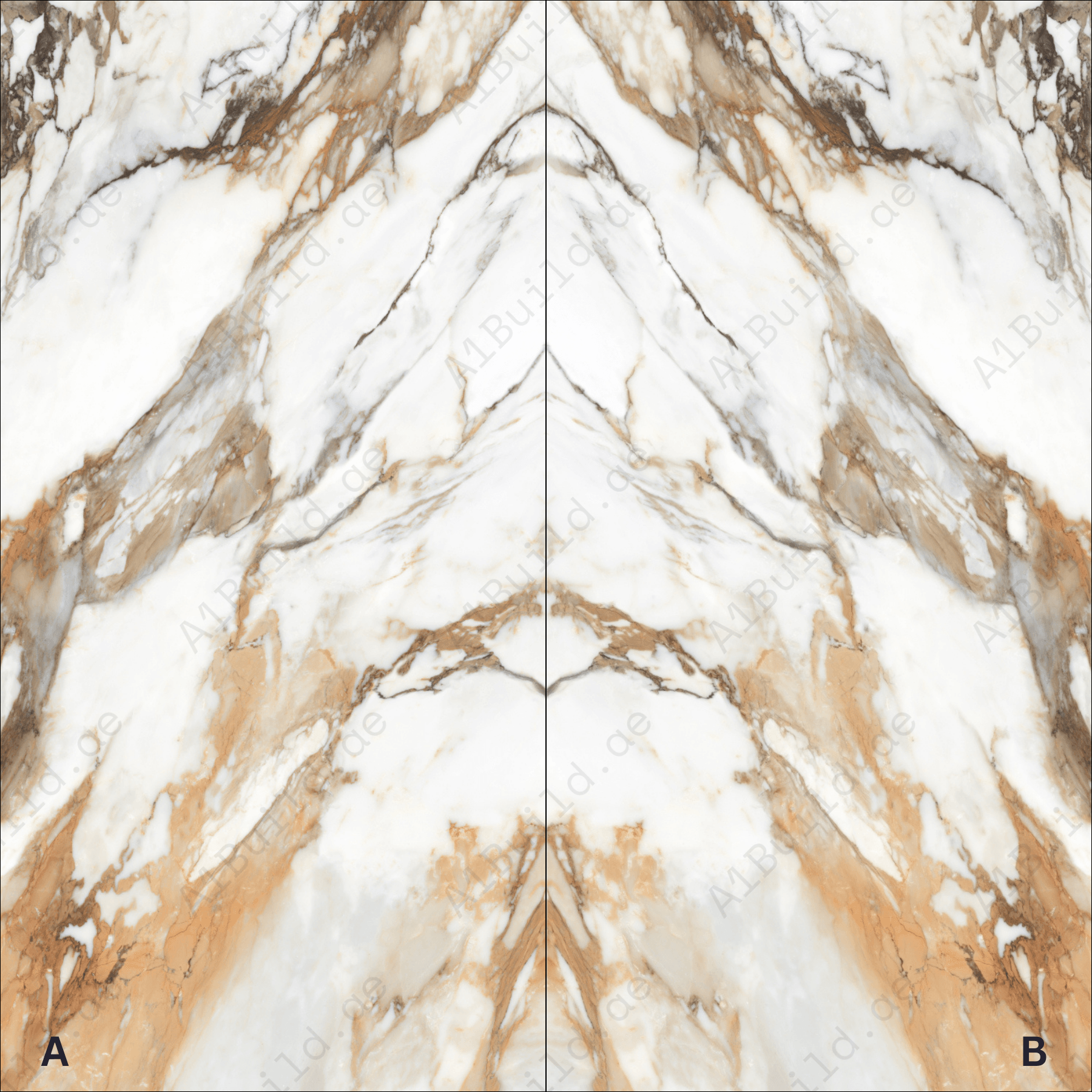 Machia Vechia High Gloss Book Match Porcelain Slabs | 120x240cm