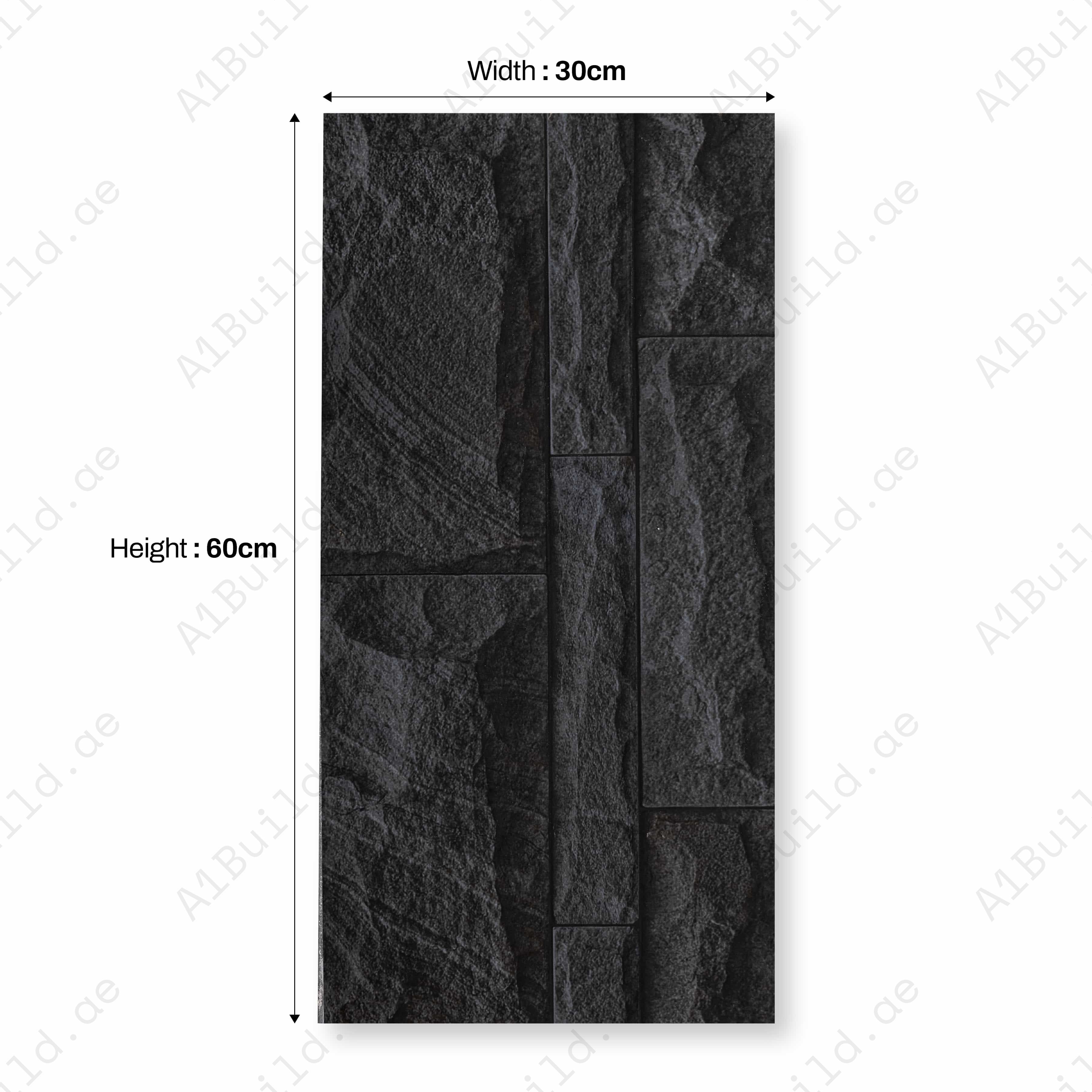MARMOTH GREY 3D Matt 30x60cm Ceramic Indoor Outdoor Walls Ttile