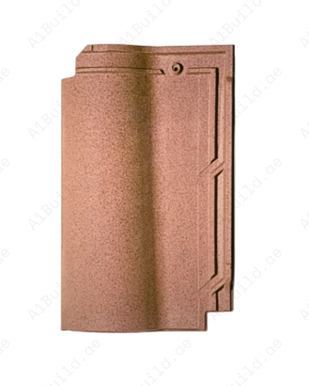 Magma terracotta roof tile with textured finish — durable ceramic protection, CE-certified, long-lasting style for rustic and modern homes.