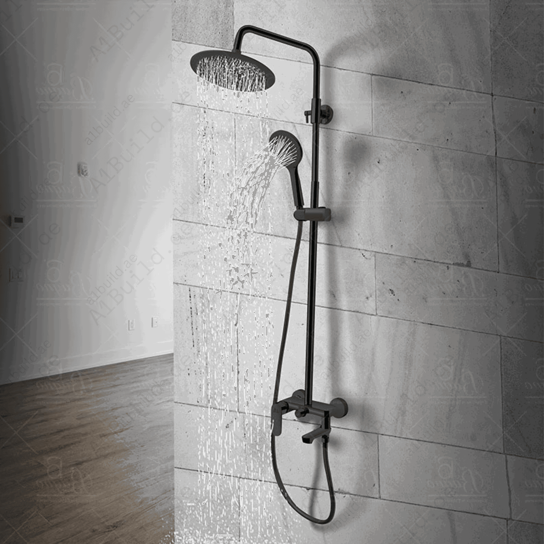 MattBlackBrassShowerSystemDurableandModern_22