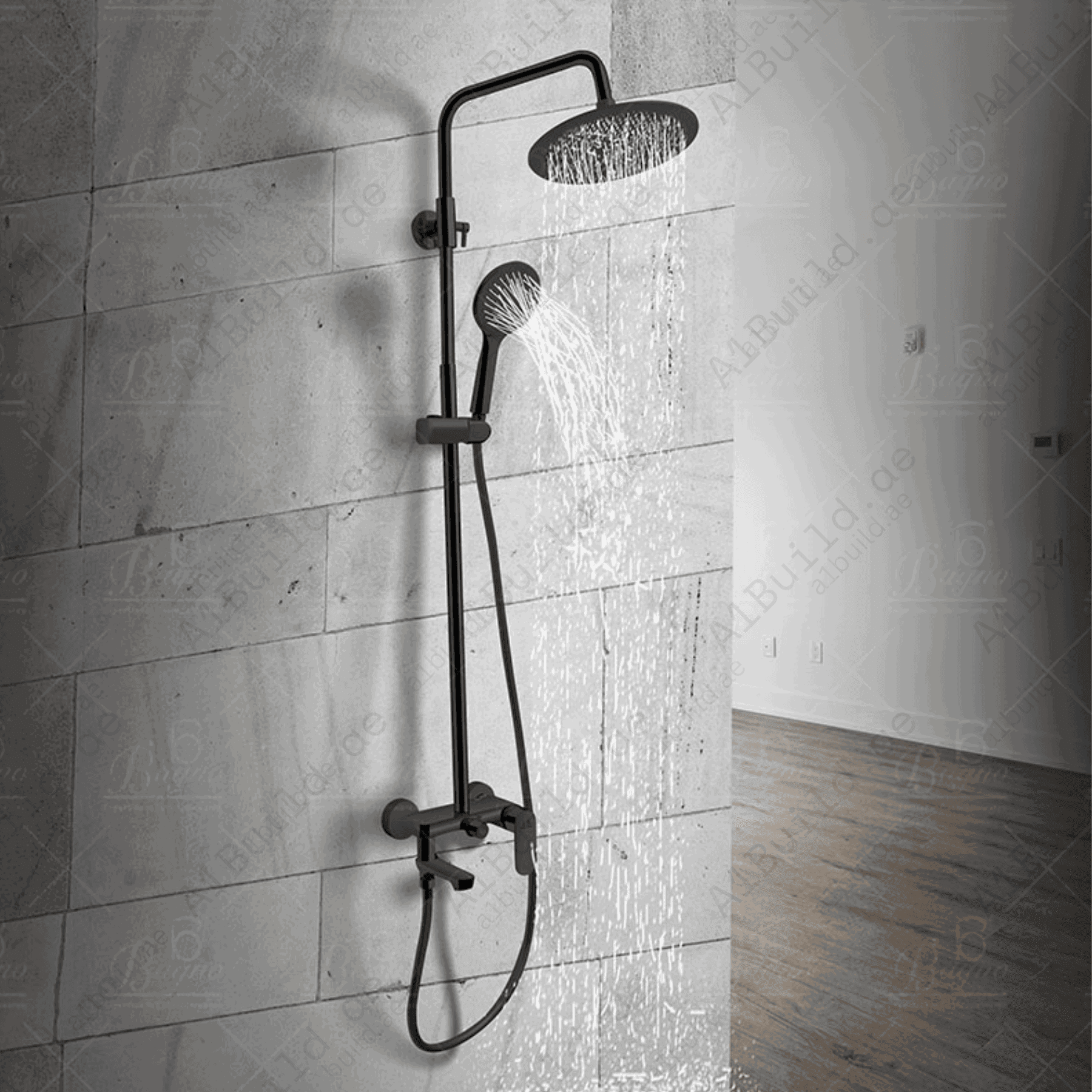 MattBlackBrassShowerSystemDurableandModern_31
