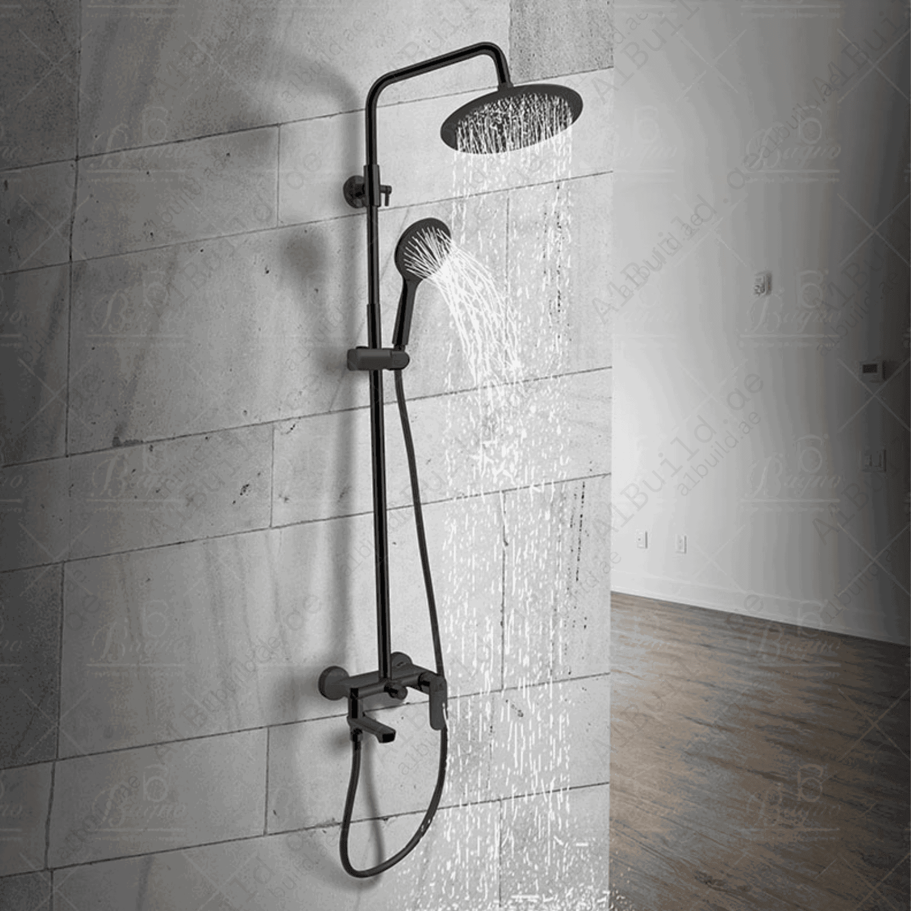 MattBlackBrassShowerSystemDurableandModern_31