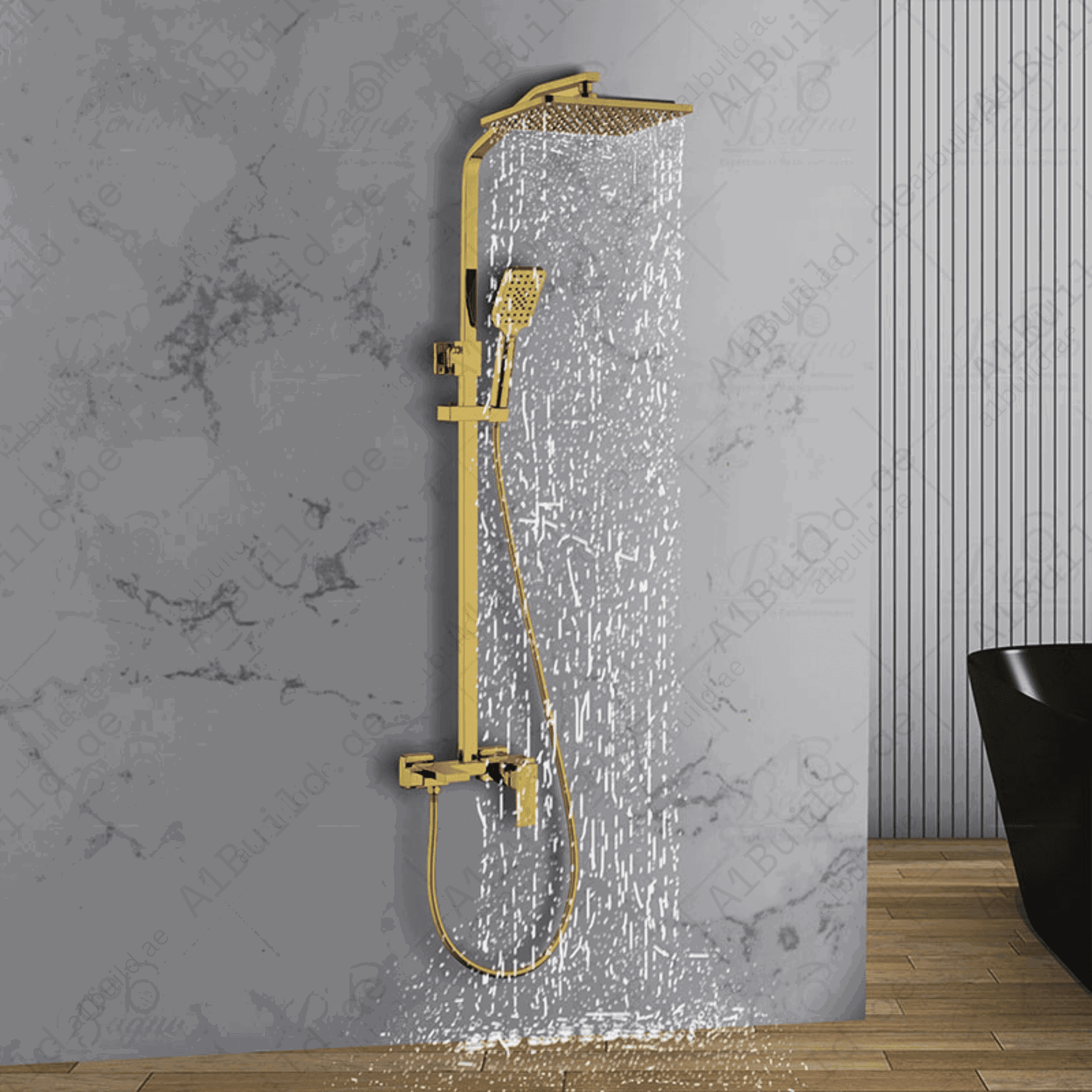 MattGoldBrassShowerSystemDurableandPremium