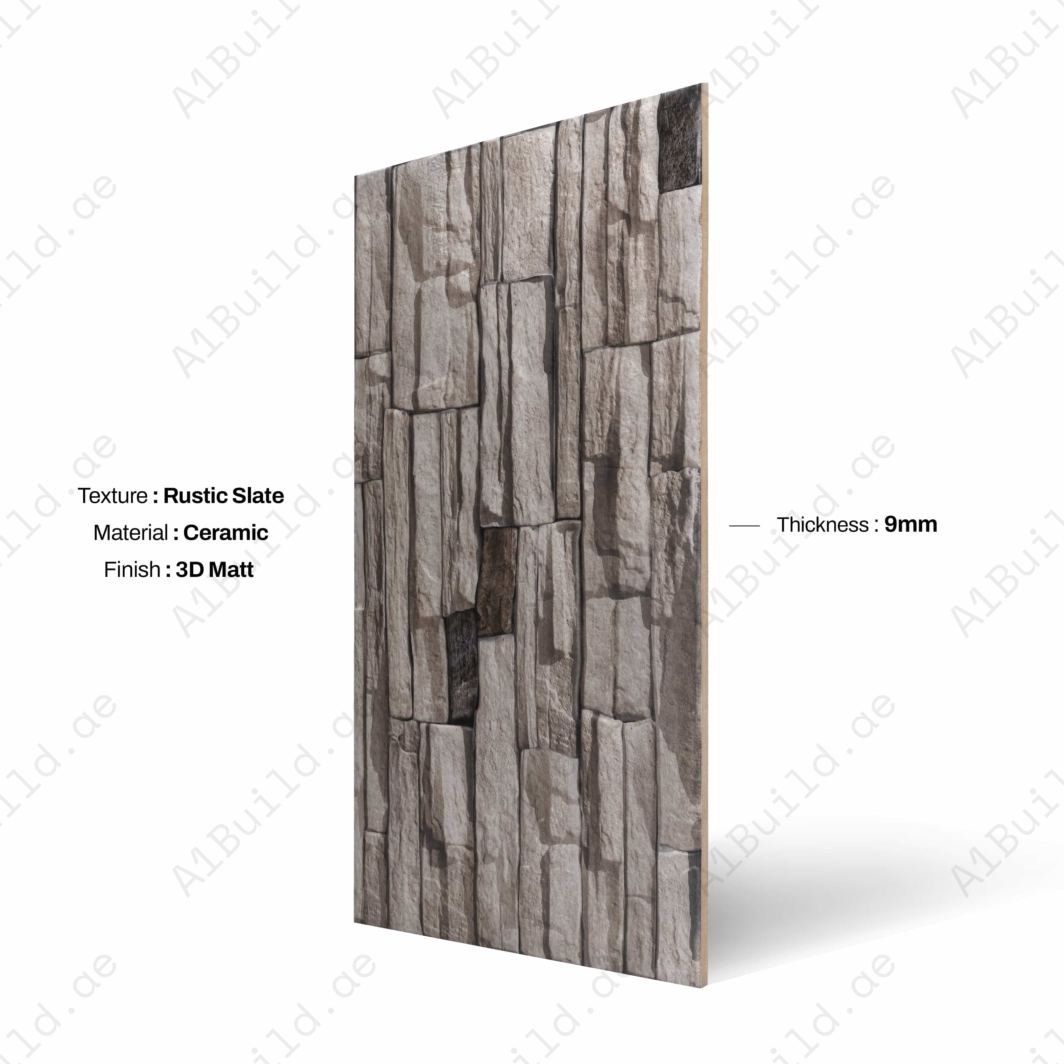 Melbrown Beige A Azan 30X60CM 09MM CERAMIC INDOOR OUTDOOR WALLS TILE-1